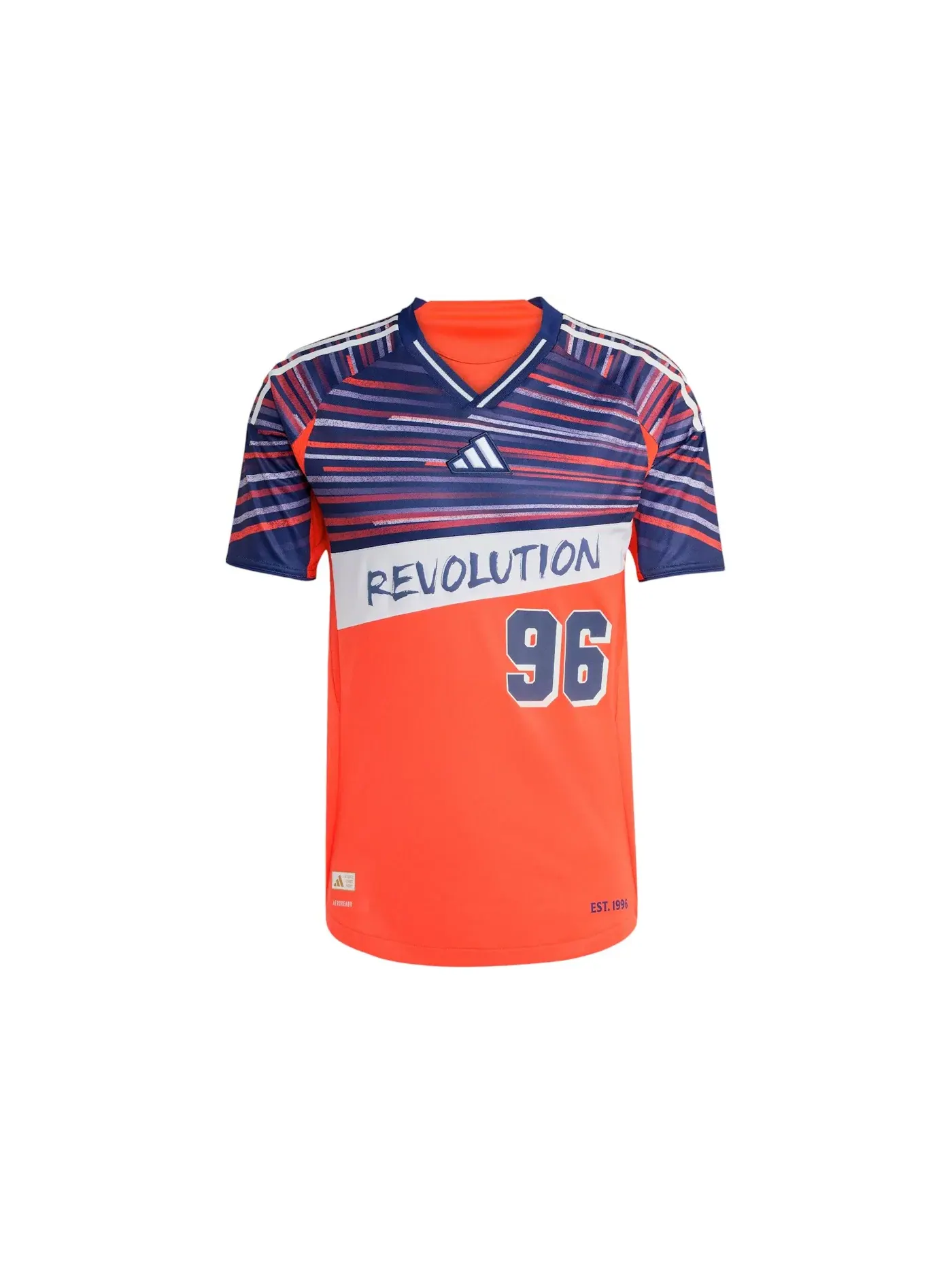 Мужская футбольная джерси с длинным рукавом Jersey Adidas — изображение 1 из 1, яркий красный