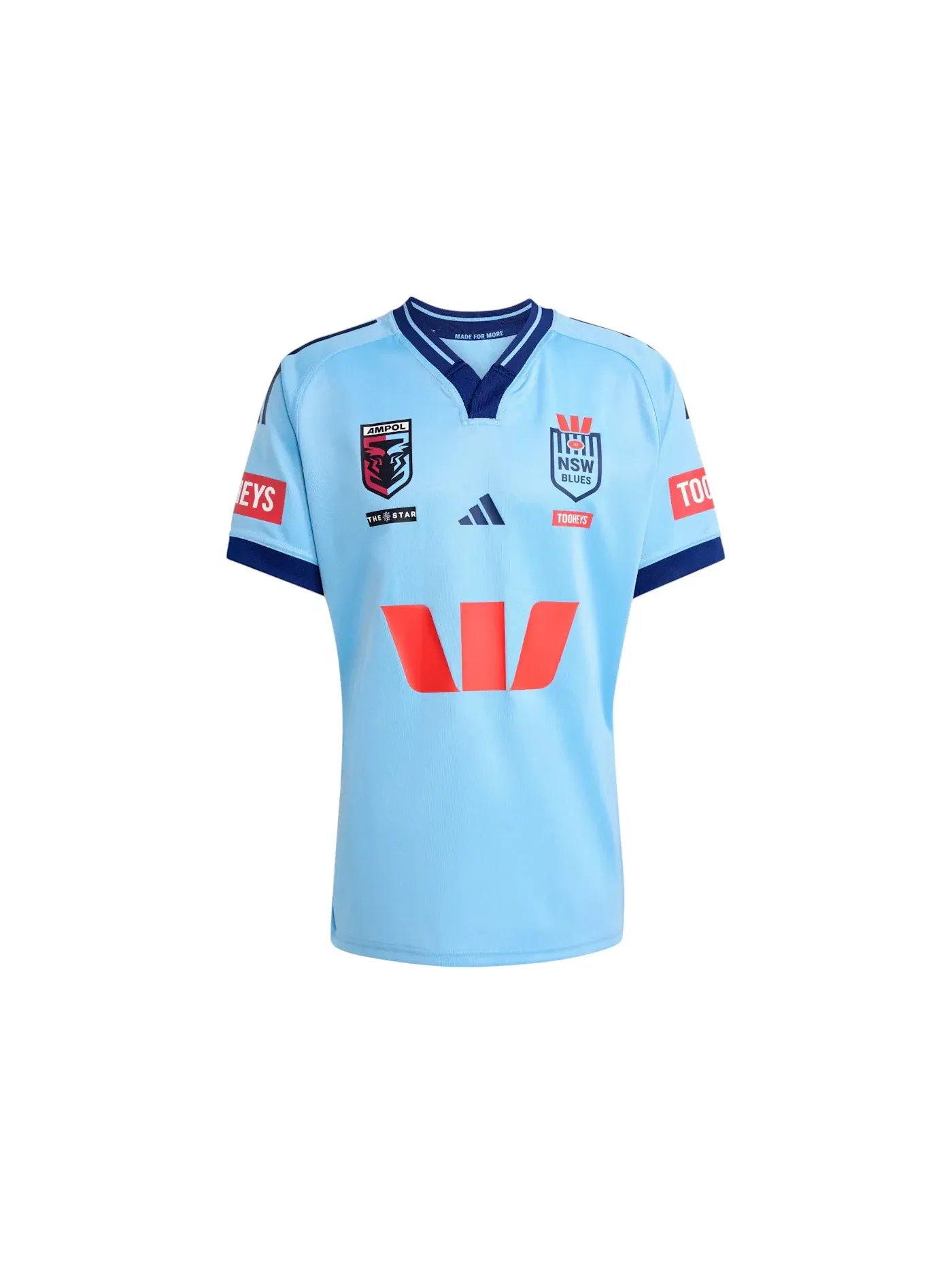 Мужская футбольная джерси Adidas Jersey — изображение 1 из 1, светлый синий