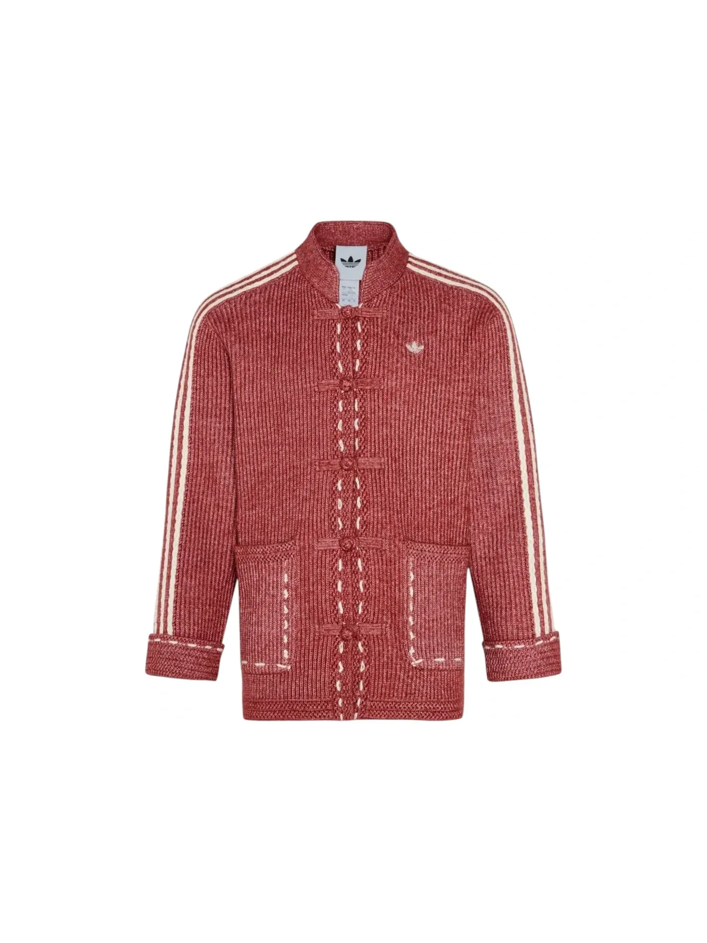 Мужская куртка из трикотажа с праздничным дизайном Jacket (Asia Sizing) Adidas — изображение 1 из 2, красный