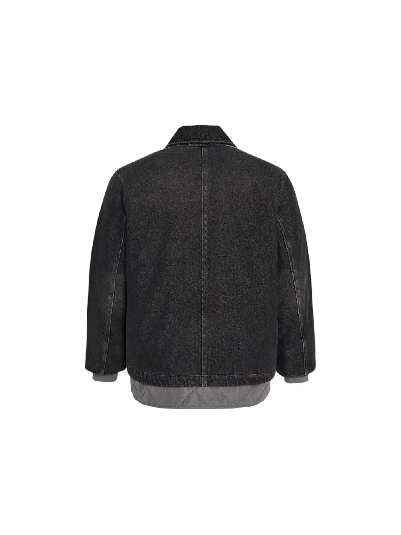 Мужская стеганая куртка с джинсовым оттенком Jacket (Asia Sizing) Adidas — изображение 2 из 2, черный джинсовый синий