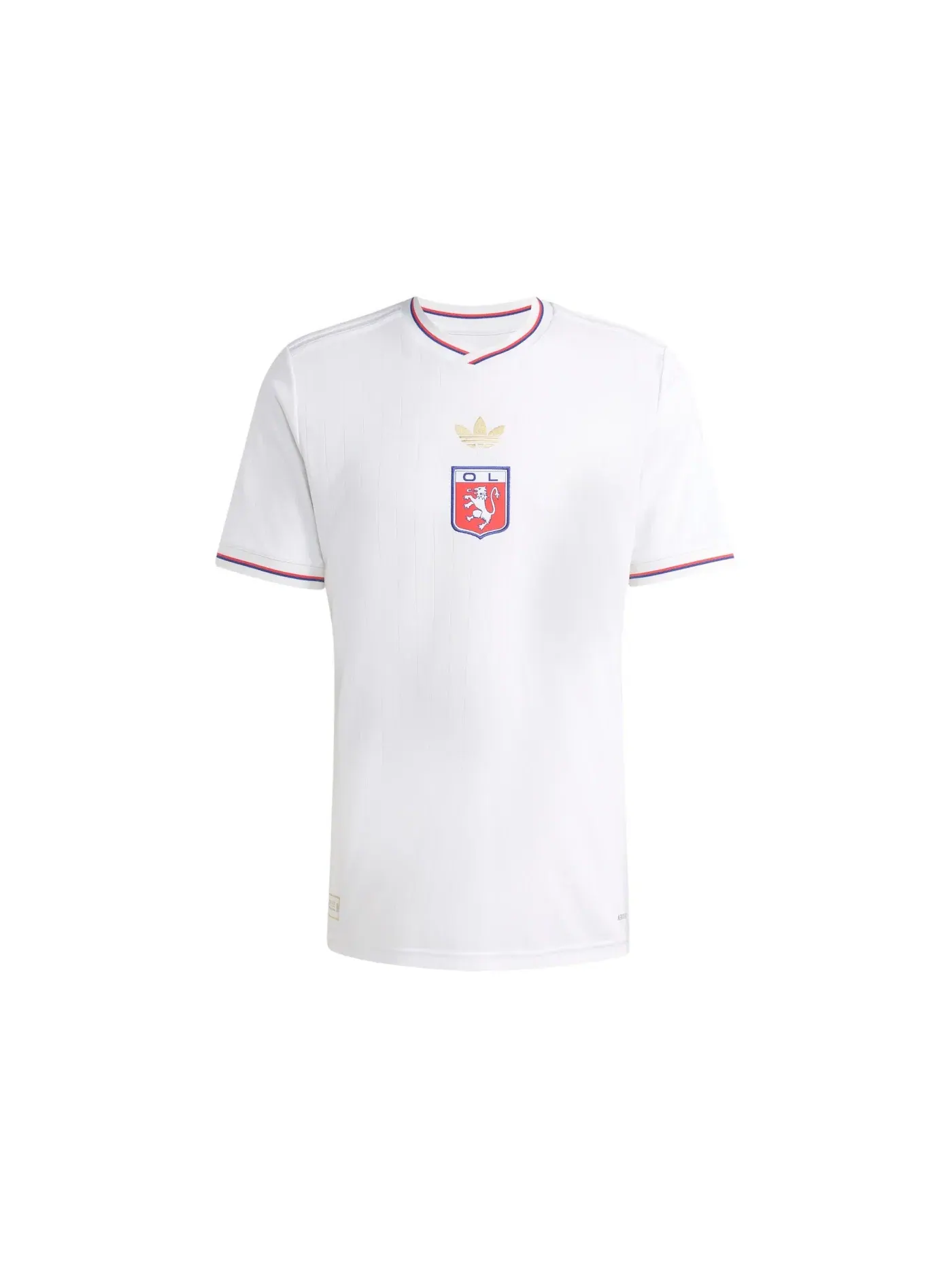 Мужская футбольная футболка с принтом Olympique Lyonnais Anniversary Adidas — изображение 1 из 1, белый