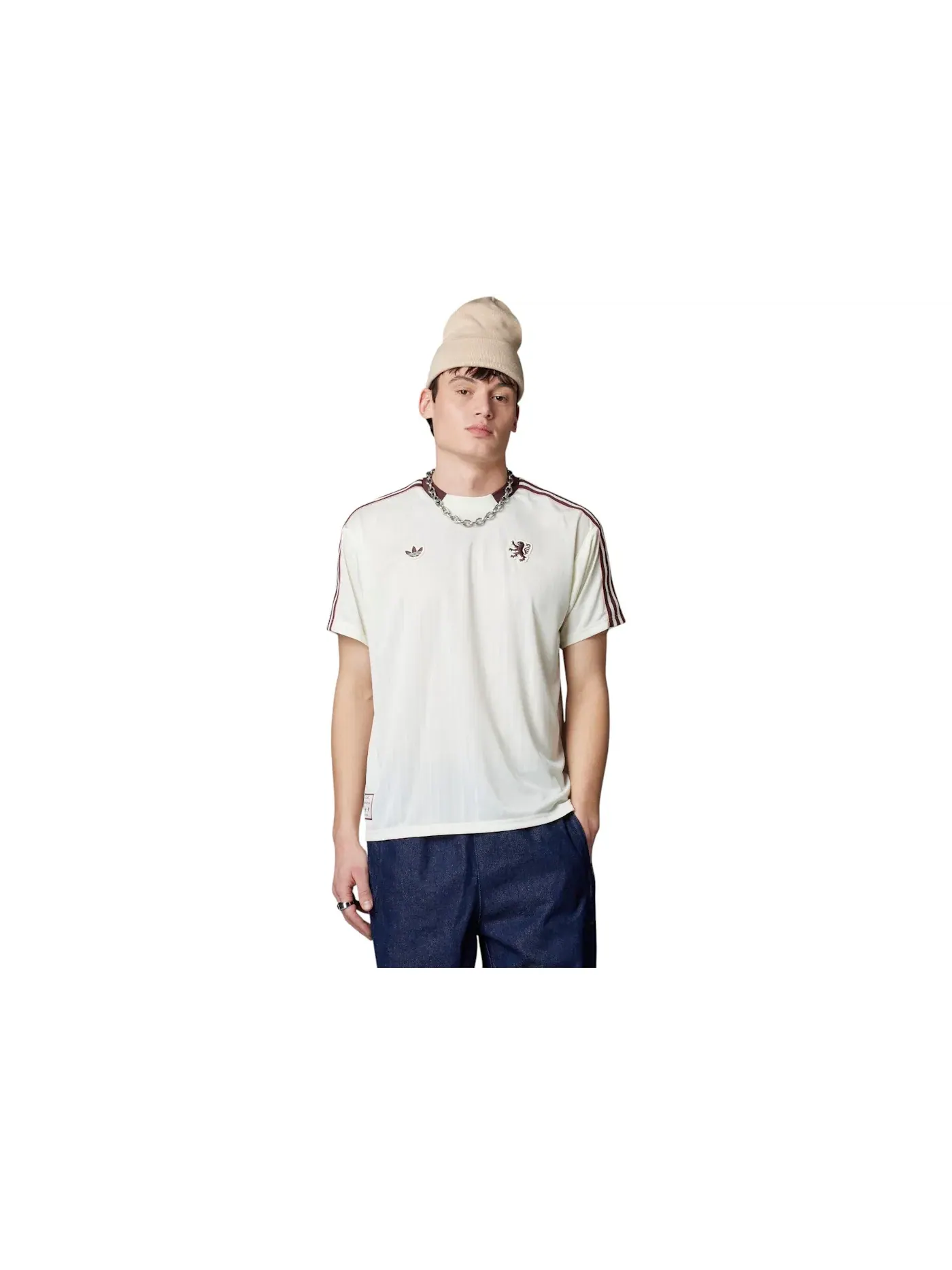 Мужская футболка с длинным рукавом Olympique Lyonnais Terrace Icons Jersey Adidas — изображение 1 из 1, белый