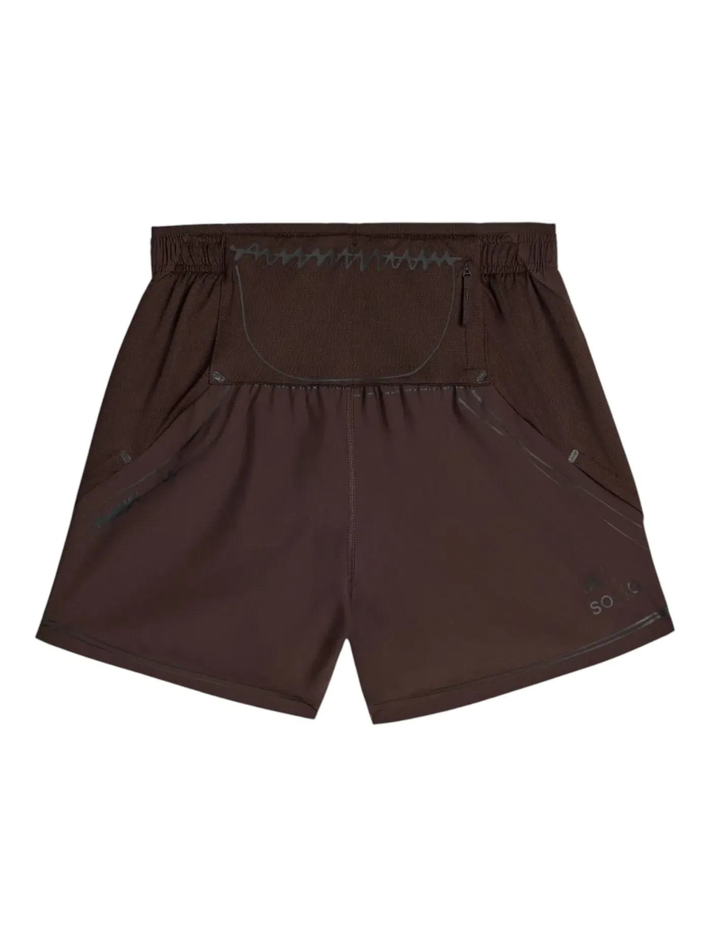 Мужские шорты с принтом Original Song For The Mute Running Shorts Adidas, Aurora Coffee — изображение 2 из 2