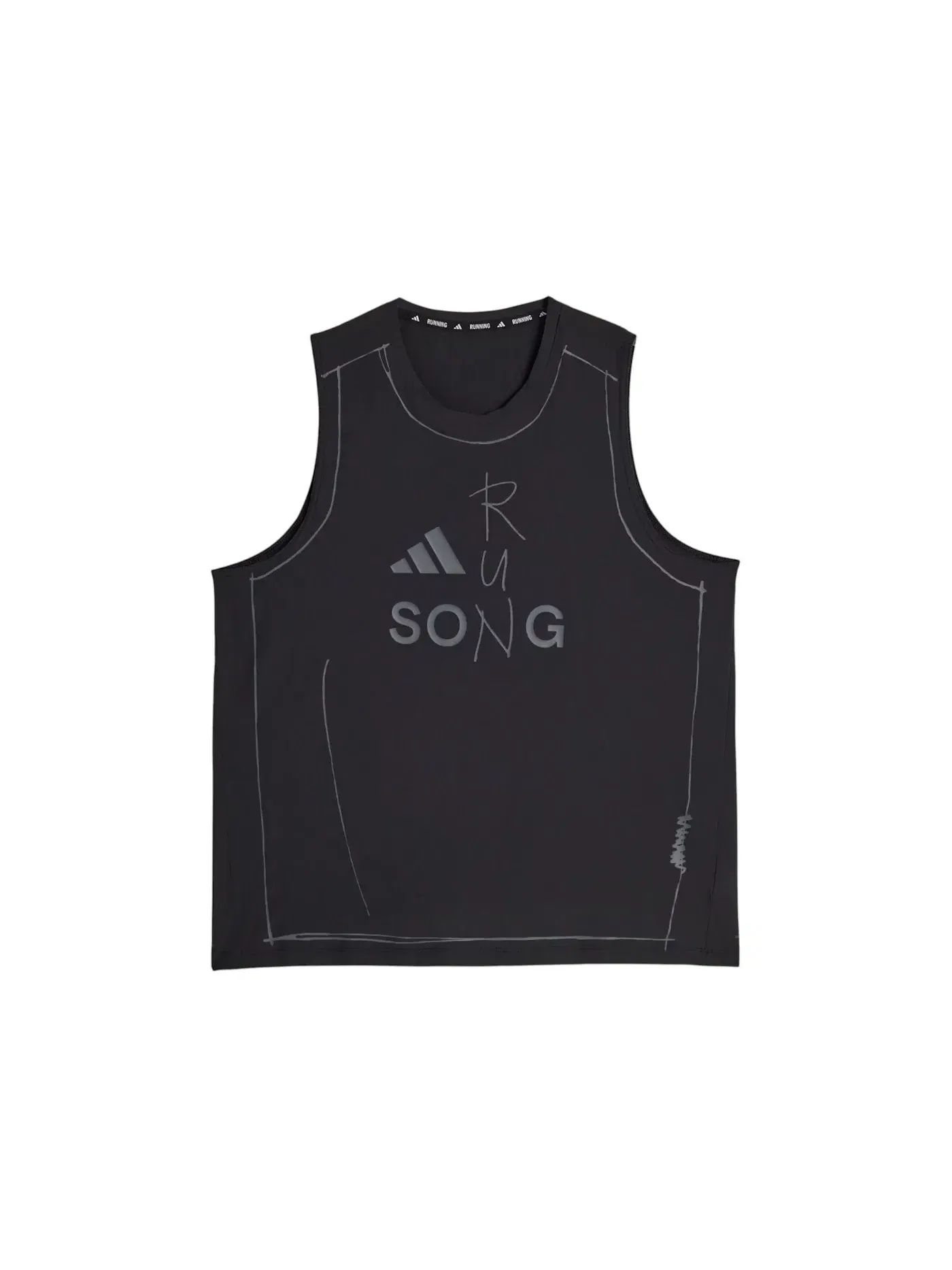 Женский топ без рукавов Running Women Tank Top Adidas — изображение 1 из 2, черный