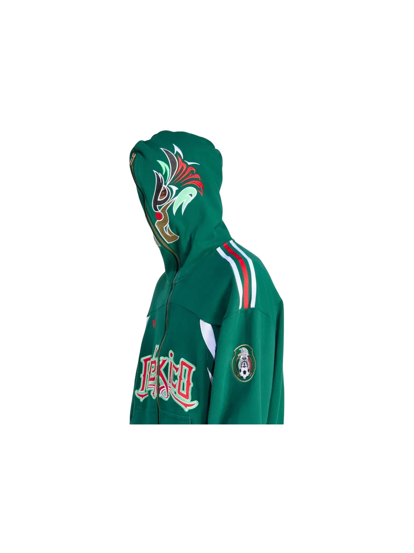 Мужская худи с длинным рукавом Hoodie Adidas — изображение 2 из 3, зеленый