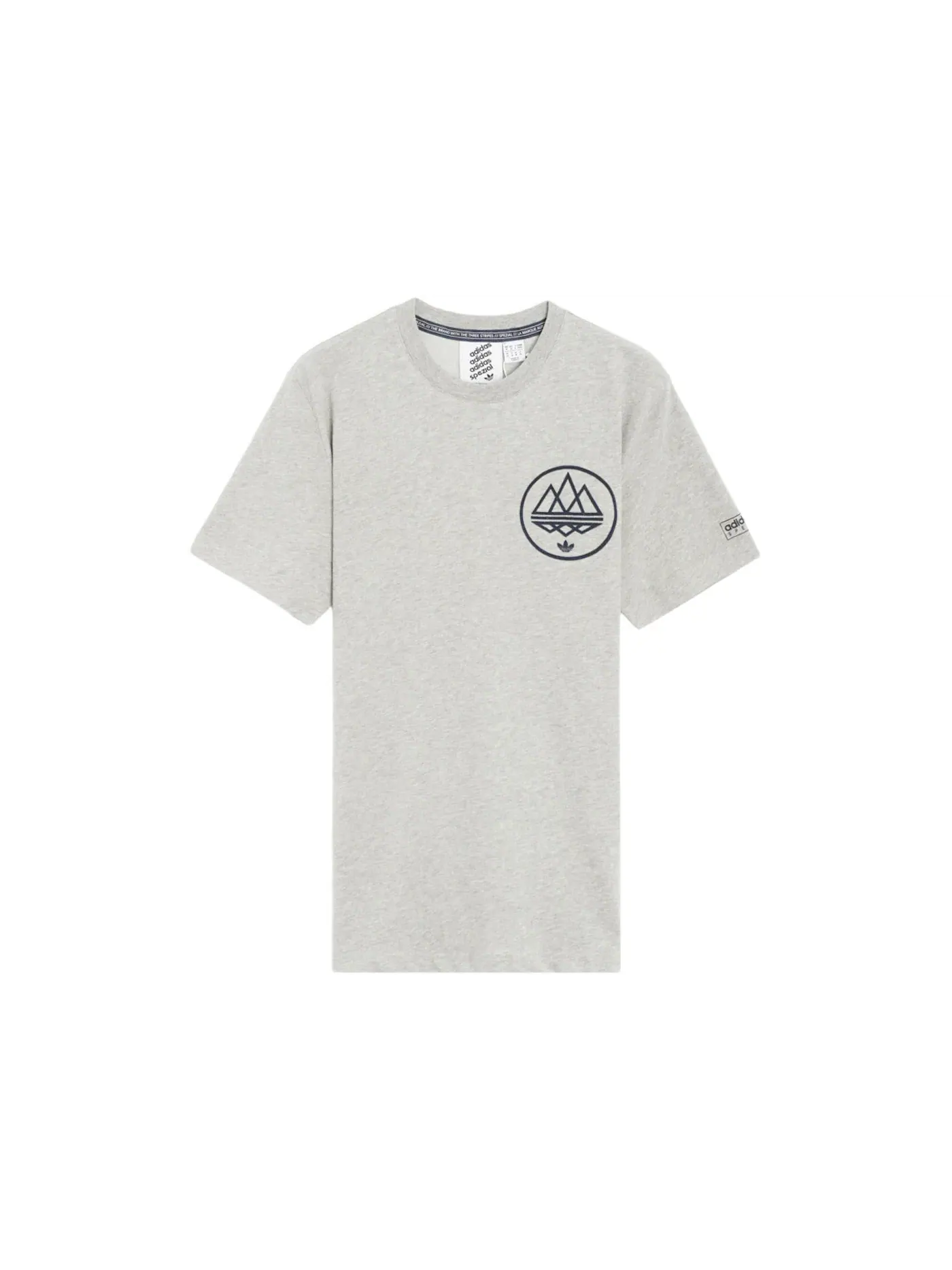 Мужская футболка с коротким рукавом Adidas Originals Spezial Mod Trefoil Tee — изображение 1 из 2, серый