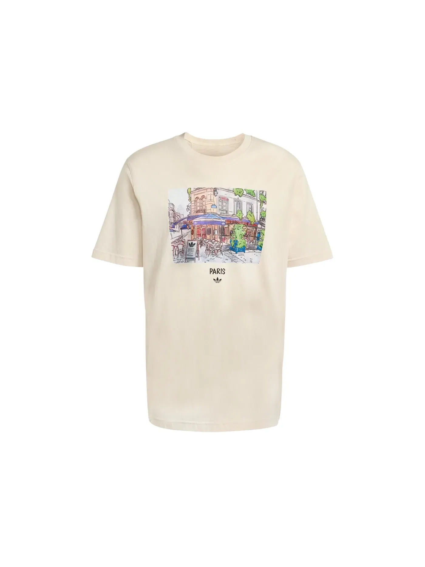 Мужская футболка с принтом Adidas T-Shirt — изображение 1 из 1, белый