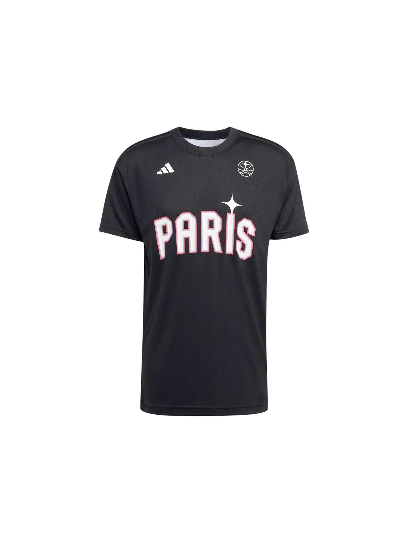 Мужская футболка с коротким рукавом Paris Warm Up Short Sleeve Jersey Adidas — изображение 1 из 1, черный