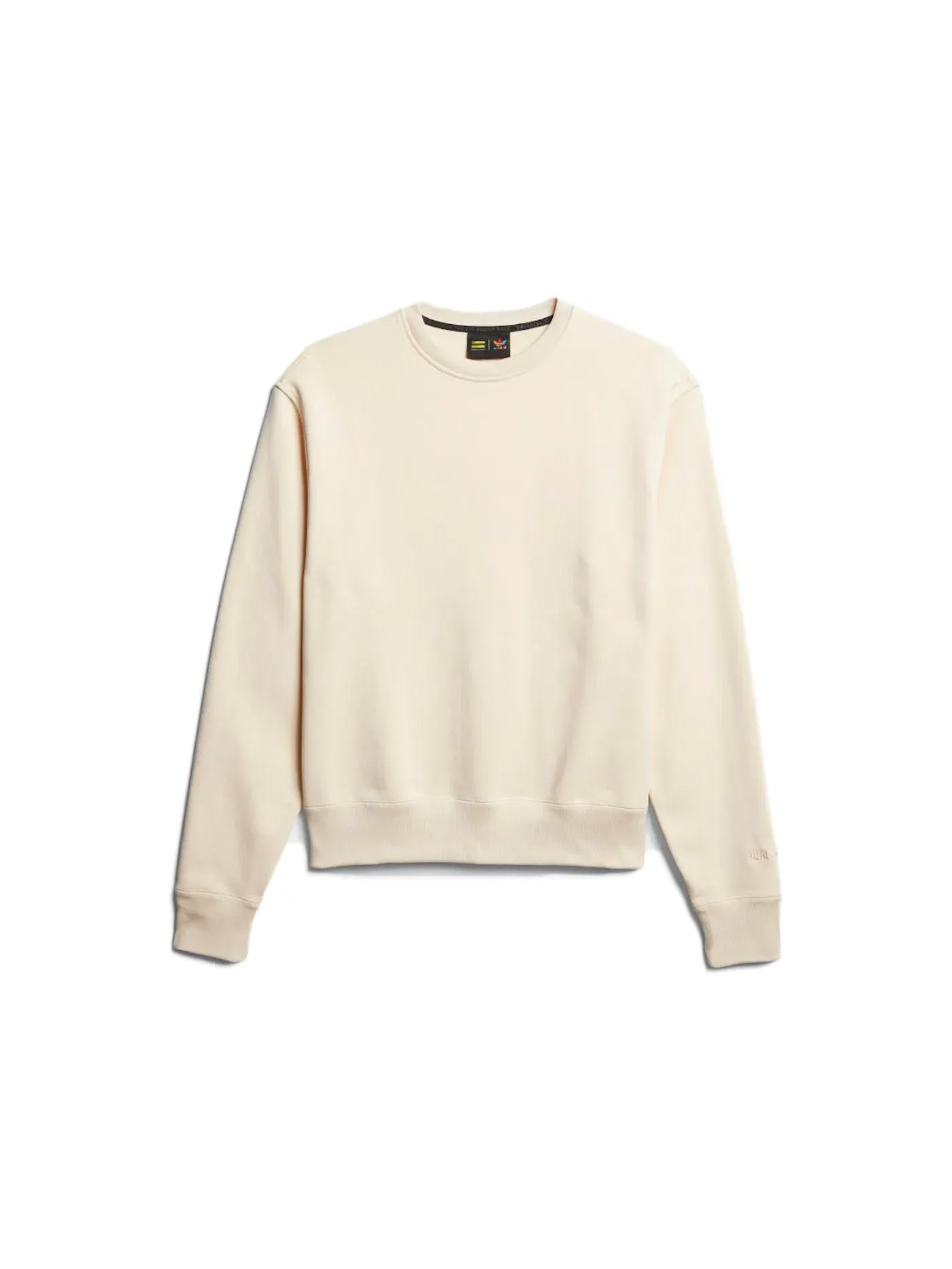 Унисекс свитшот с круглым вырезом Pharrell Williams Basics Crewneck Sweatshirt Adidas — изображение 1 из 1, бежевый