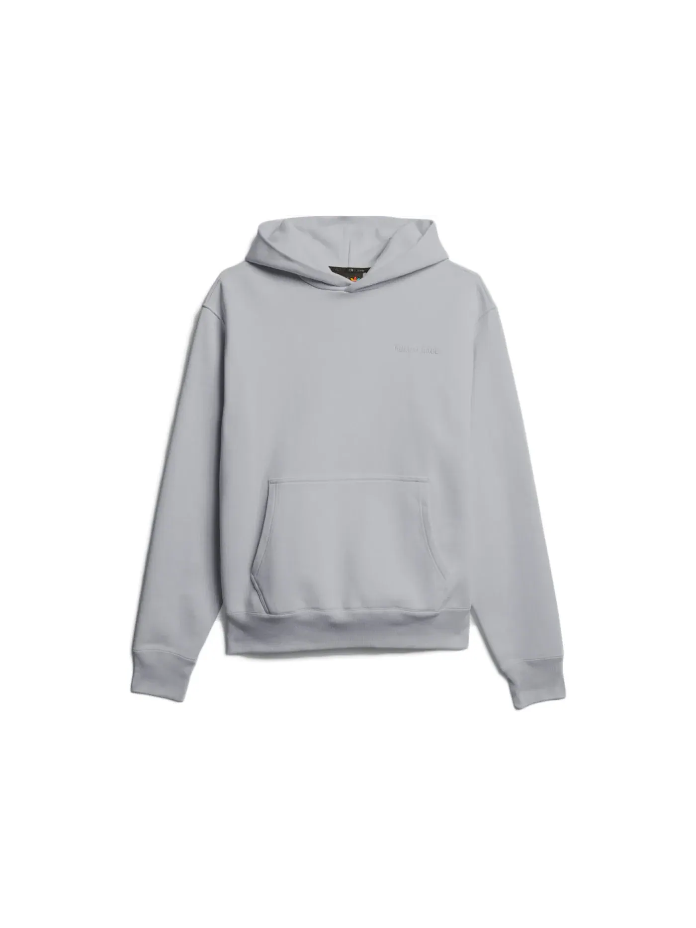 Детская худи с капюшоном Pharrell Williams Basics Adidas — изображение 1 из 1, светлый серый