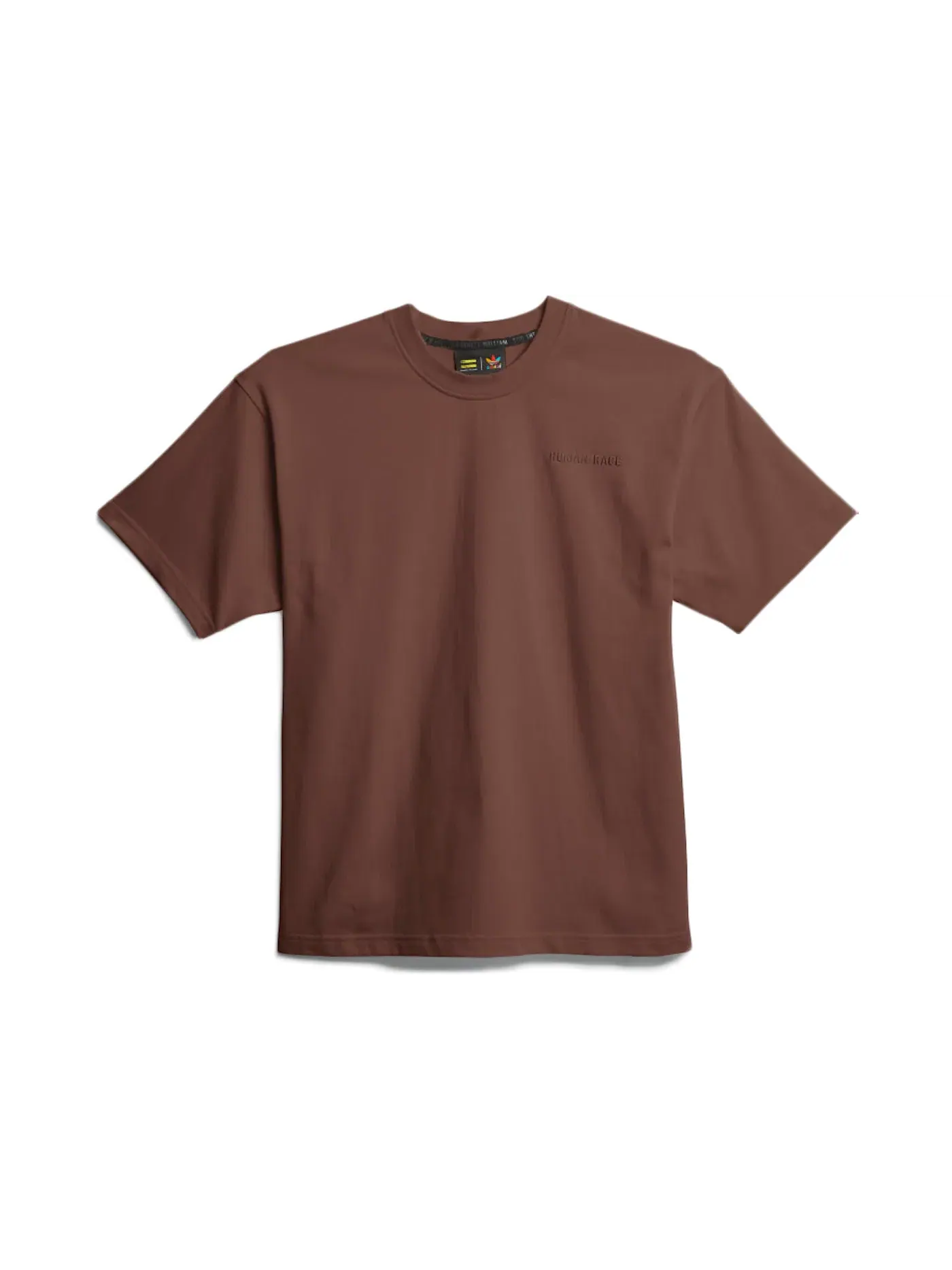 Унисекс футболка с принтом Pharrell Williams Basics Tee Adidas — изображение 1 из 1, коричневый
