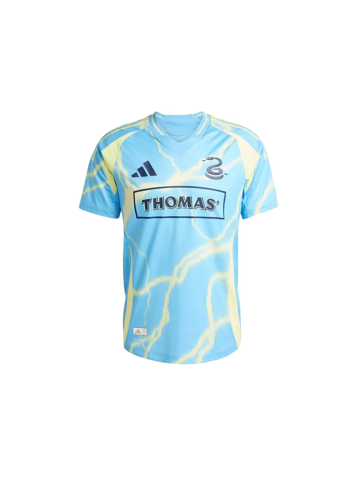 Мужская футбольная футболка с длинным рукавом Adidas Jersey — изображение 1 из 1, синий