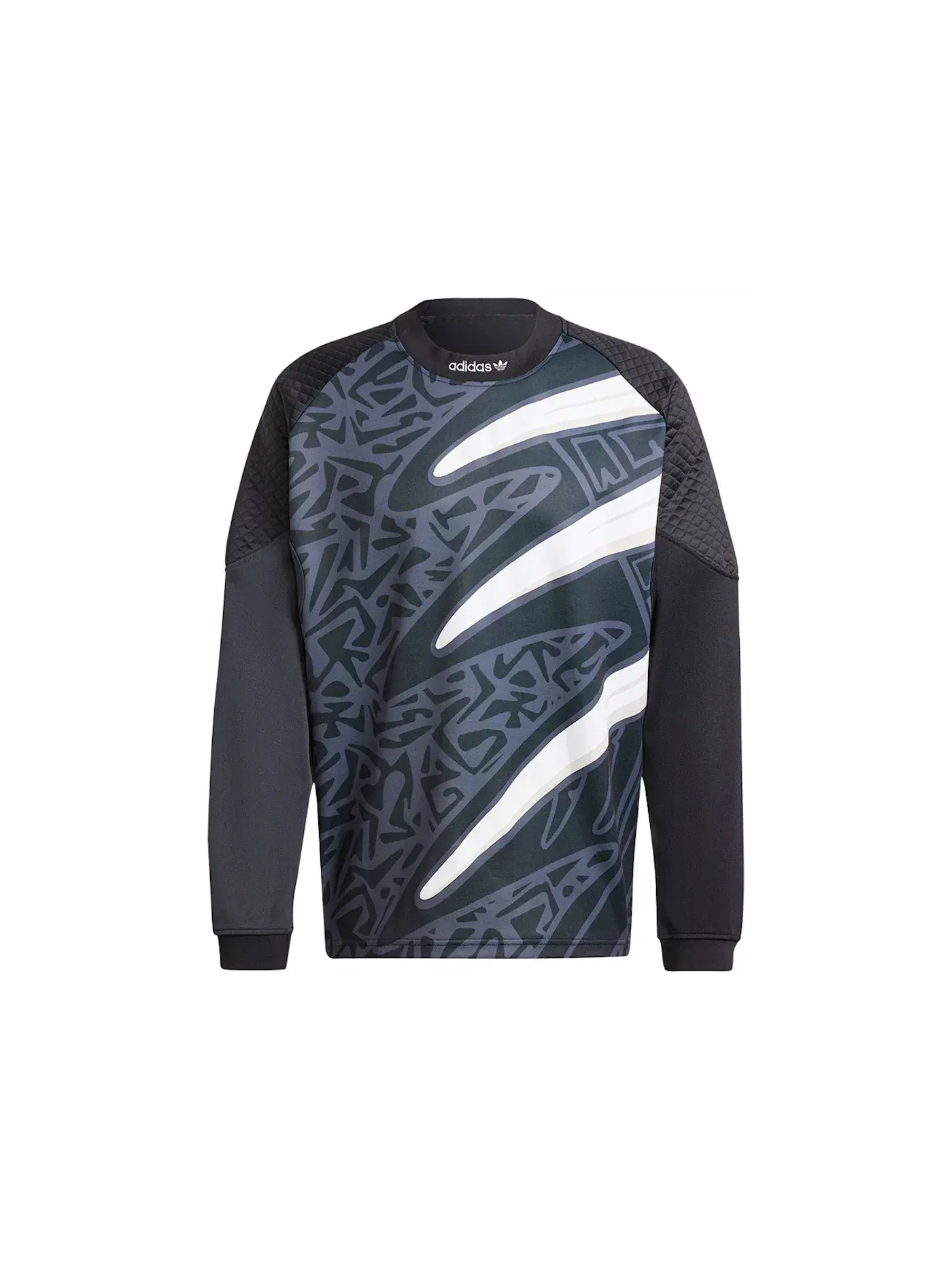 Мужская футболка с длинным рукавом Jersey Adidas — изображение 1 из 1, черный
