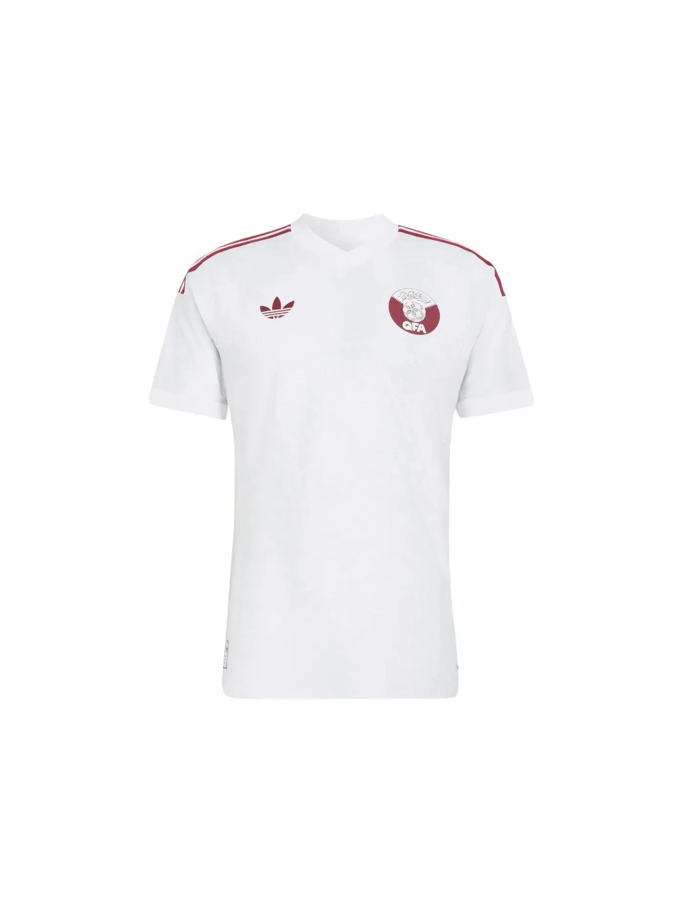 Мужская футбольная футболка с принтом Qatar 26 Away Authentic Jersey Adidas — изображение 1 из 2, белый