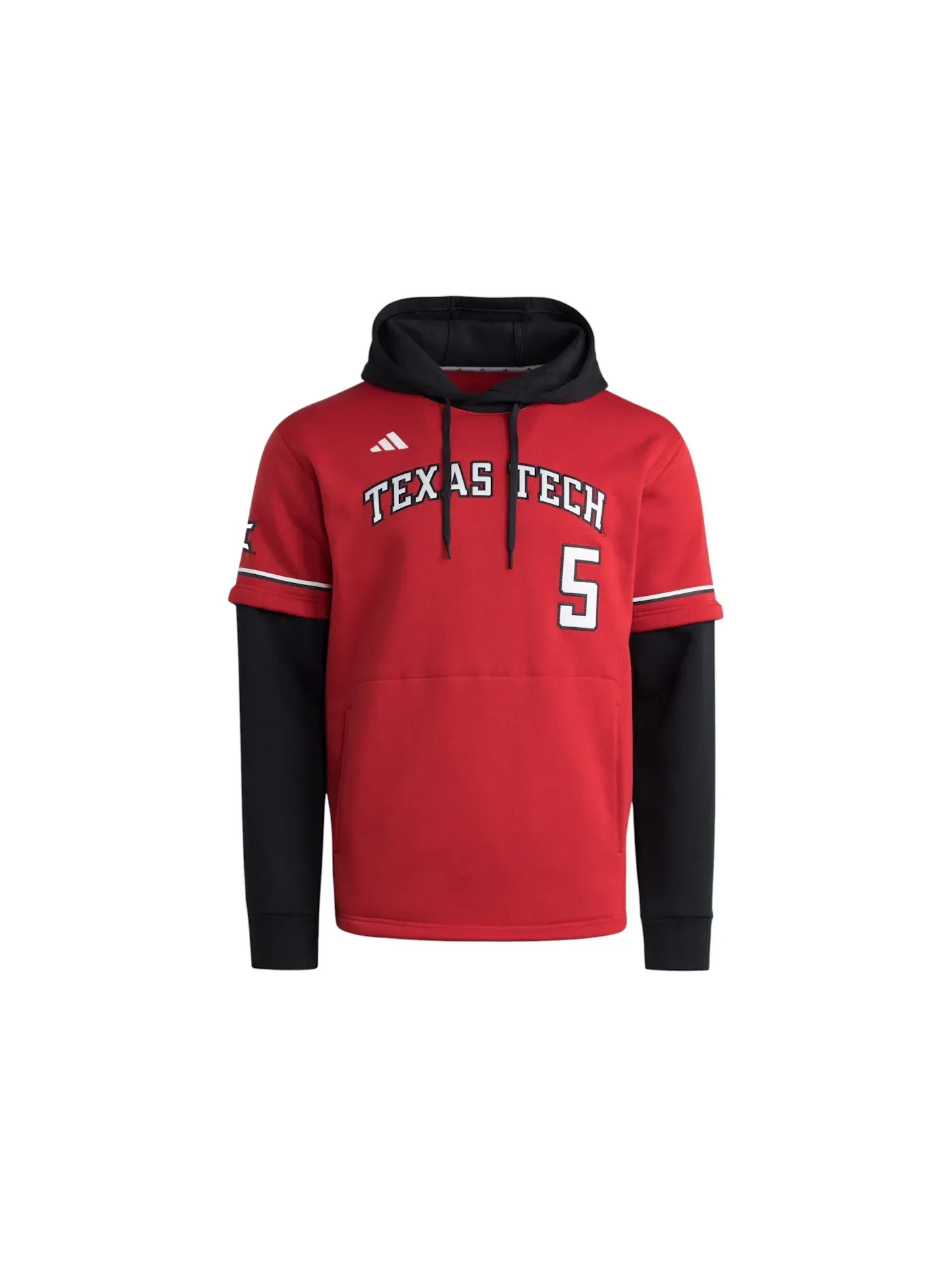 Мужская толстовка с длинным рукавом с принтом Patrick Mahomes Hoodie Adidas — изображение 1 из 1, красный красный черный