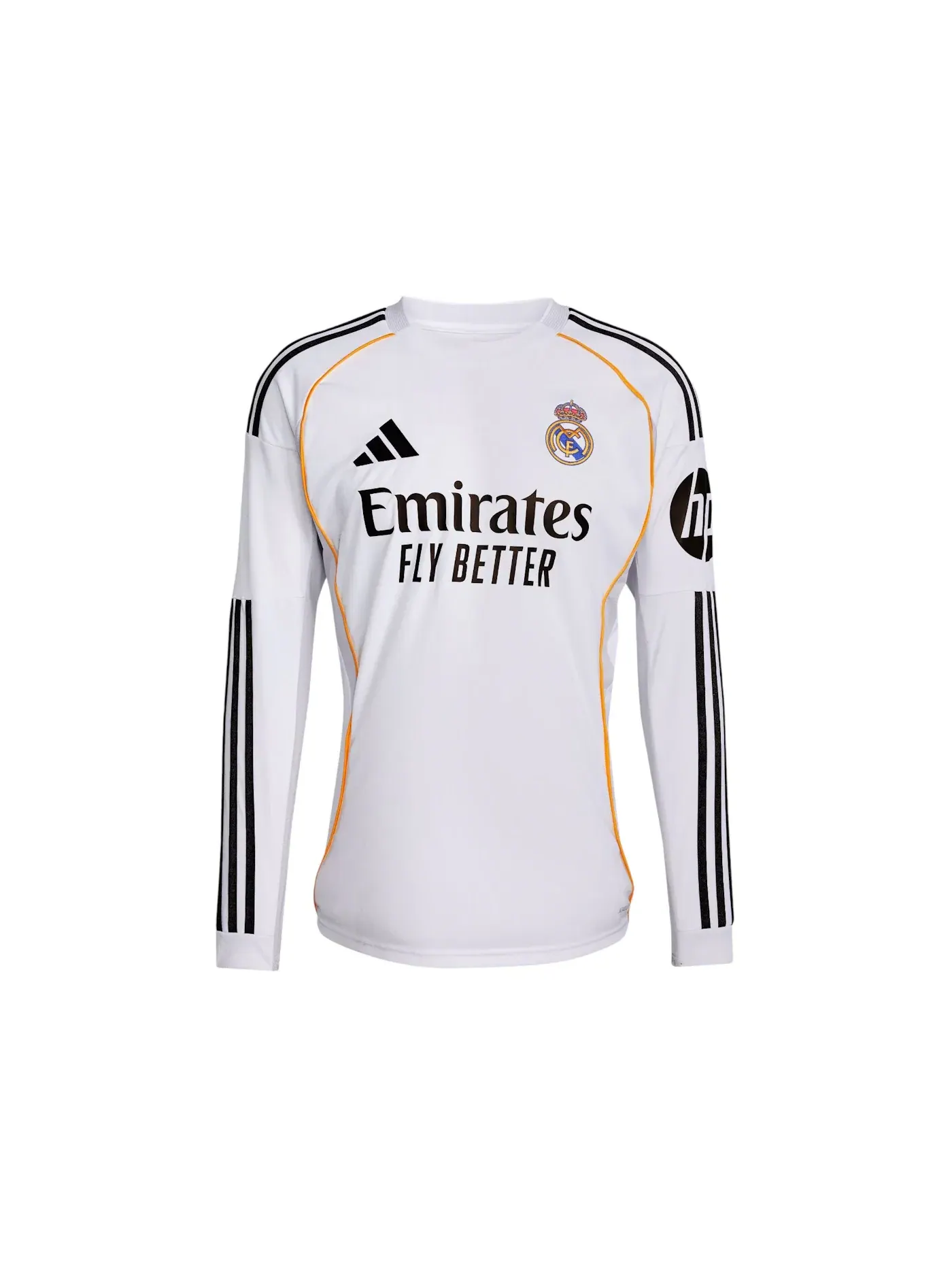 Детская футболка с длинным рукавом Adidas Real Madrid 25/26 Home Jersey — изображение 1 из 1, белый