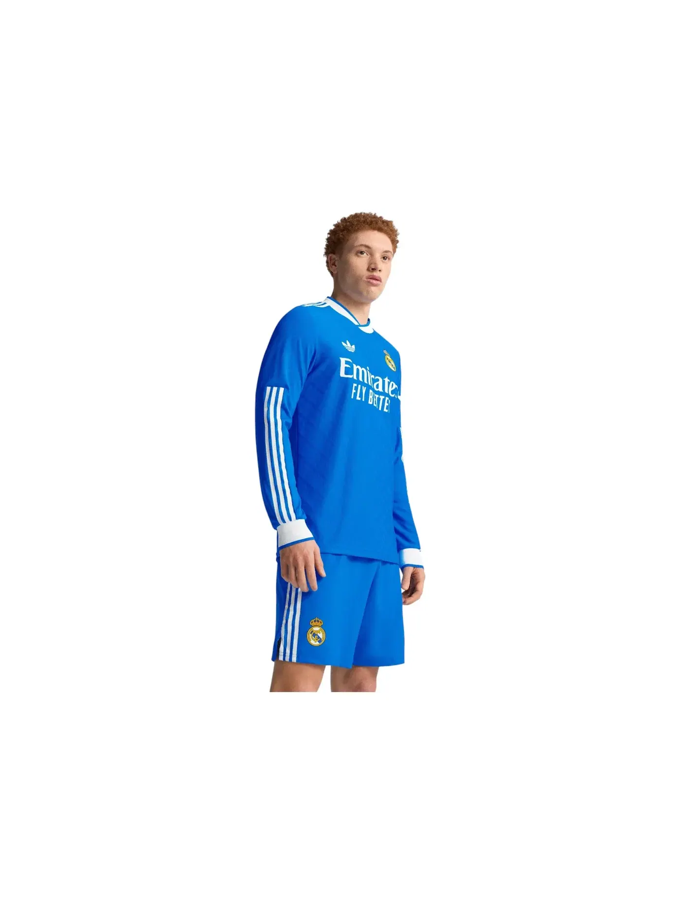Мужская футболка с длинным рукавом Adidas Real Madrid 25/26 Long Sleeve Third Authentic Jersey — изображение 1 из 1, синий