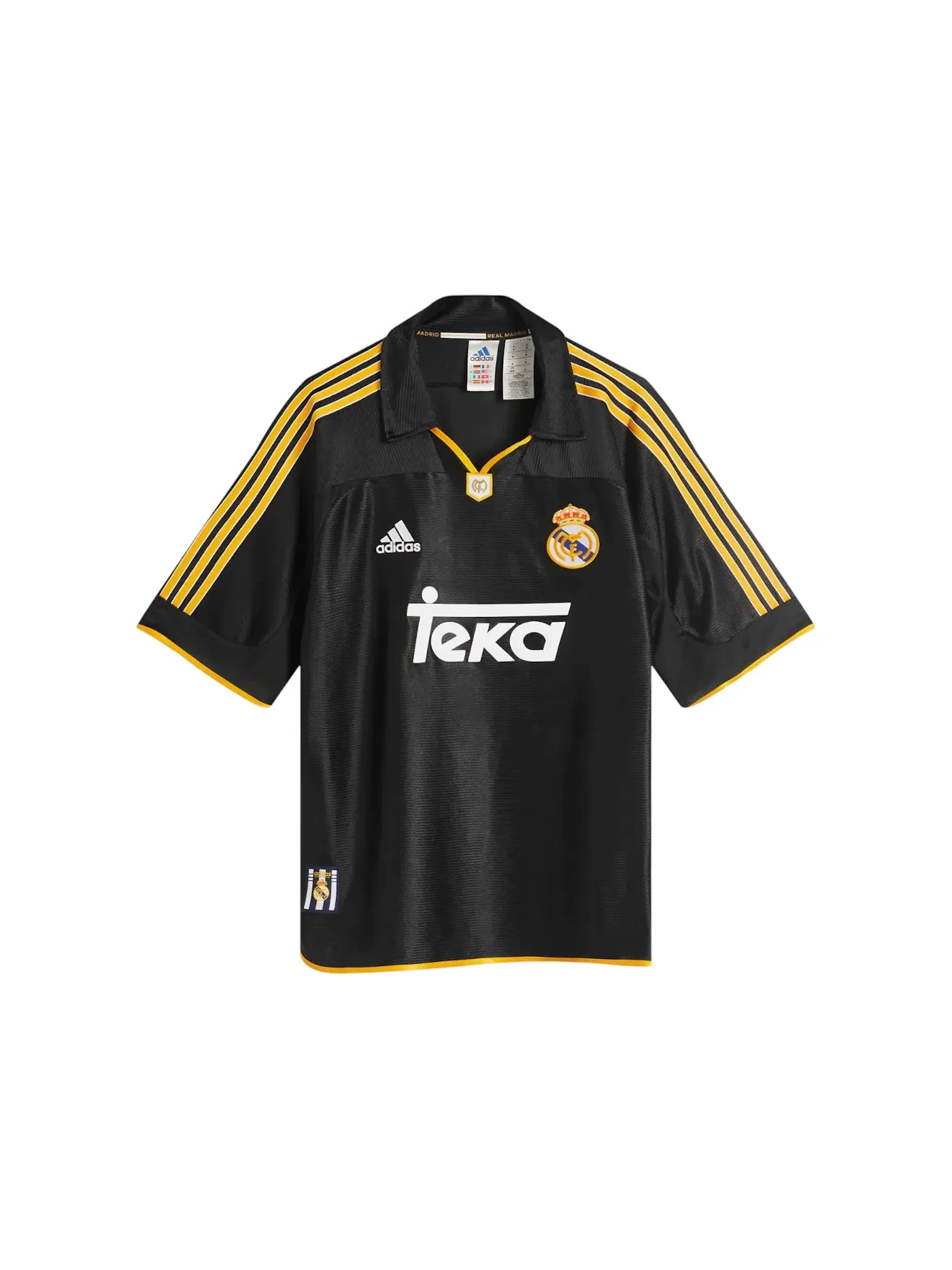Мужская футбольная футболка с длинным рукавом Jersey Adidas — изображение 1 из 1, черный