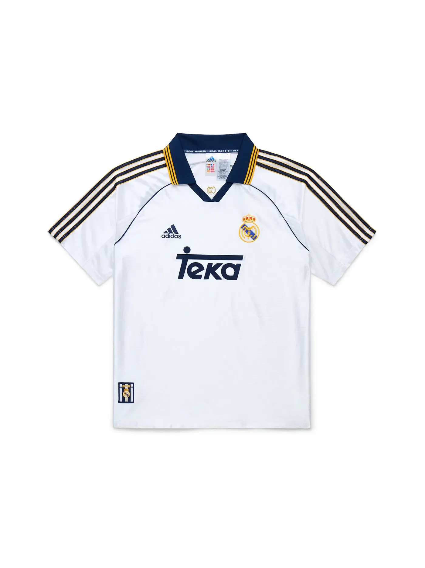Мужская футбольная футболка с длинным рукавом Jersey Adidas — изображение 1 из 5, белый