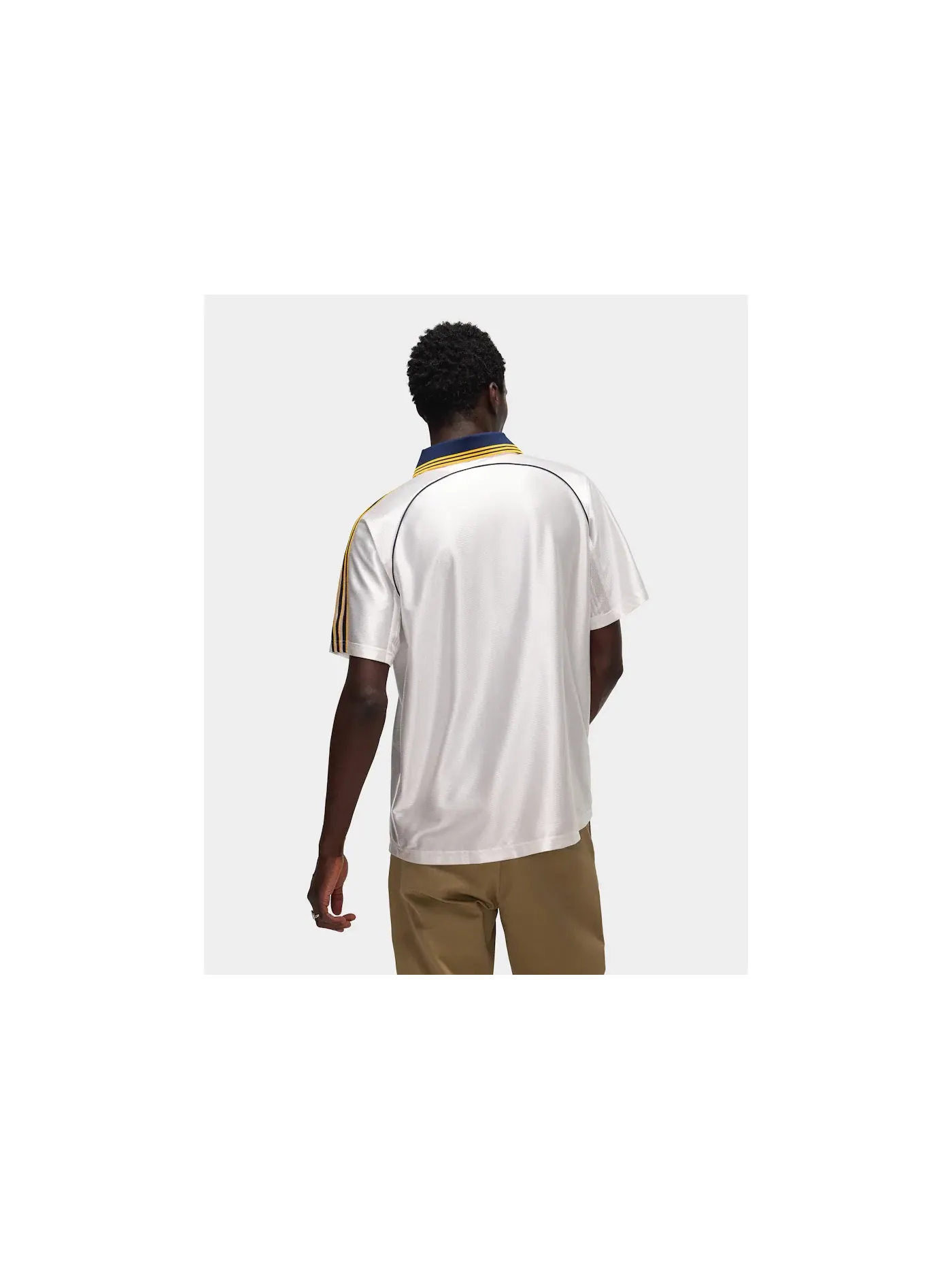 Мужская футбольная футболка с длинным рукавом Jersey Adidas — изображение 4 из 5, белый