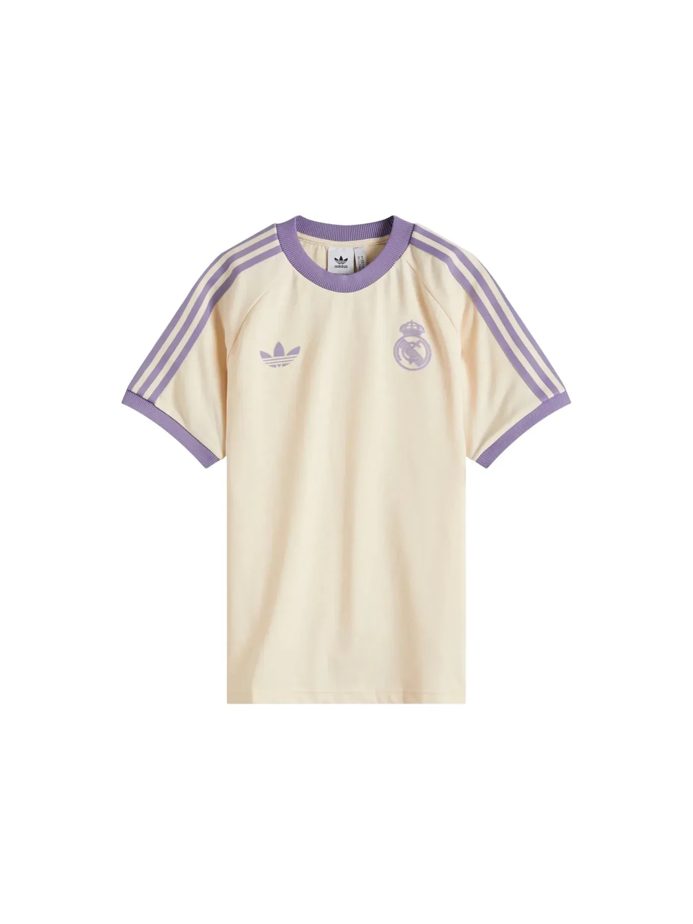 Мужская футболка с принтом Adidas Real Madrid CF OG 3 Stripe T-shirt — изображение 1 из 1, белый