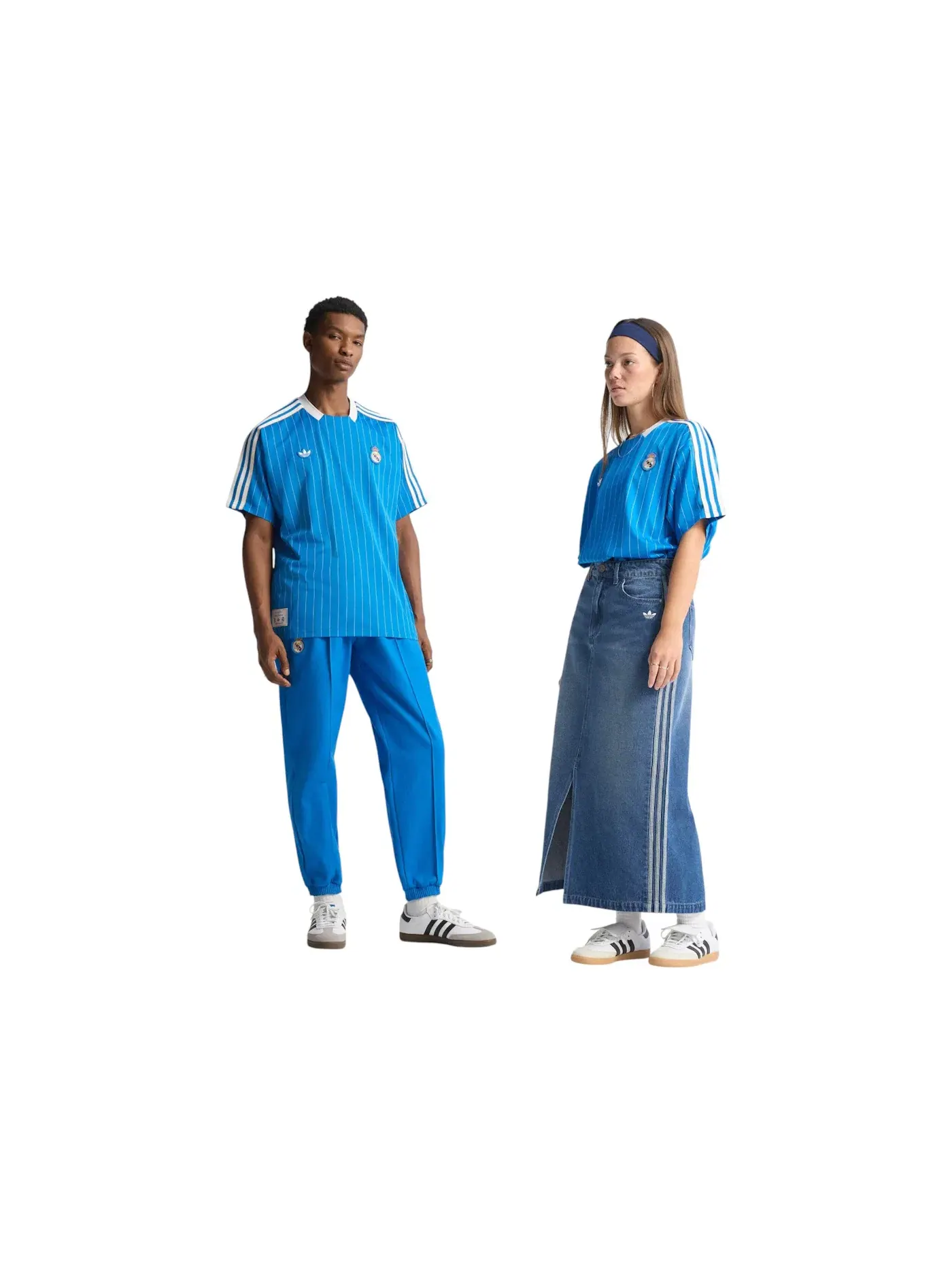 Мужская футболка с длинным рукавом Jersey Adidas — изображение 1 из 1, синий белый