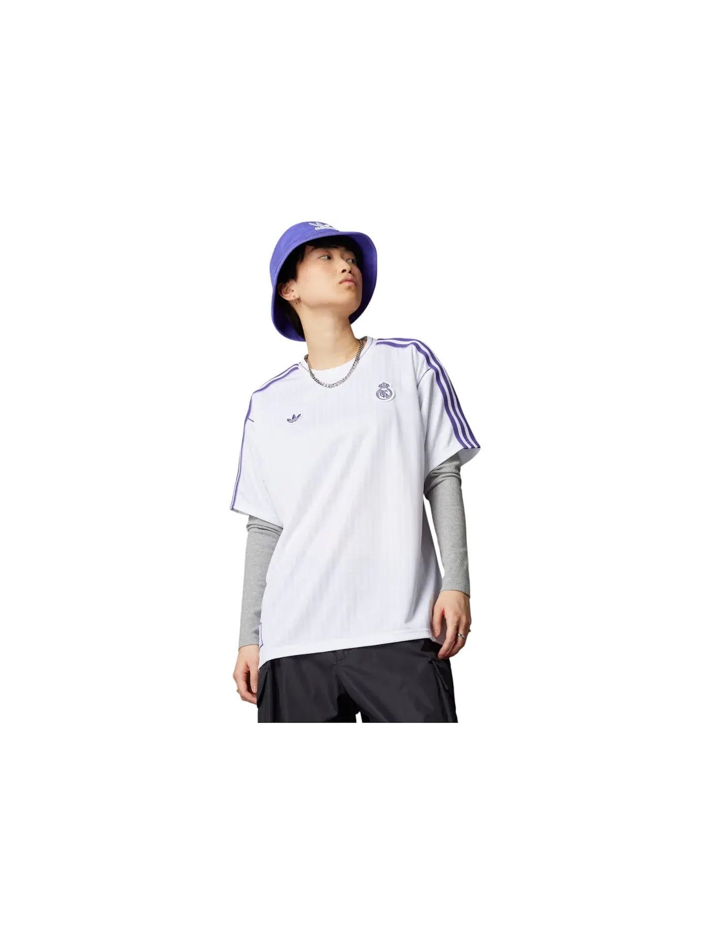 Мужская футбольная джерси Real Madrid Terrace Icons Adidas — изображение 1 из 1, белый