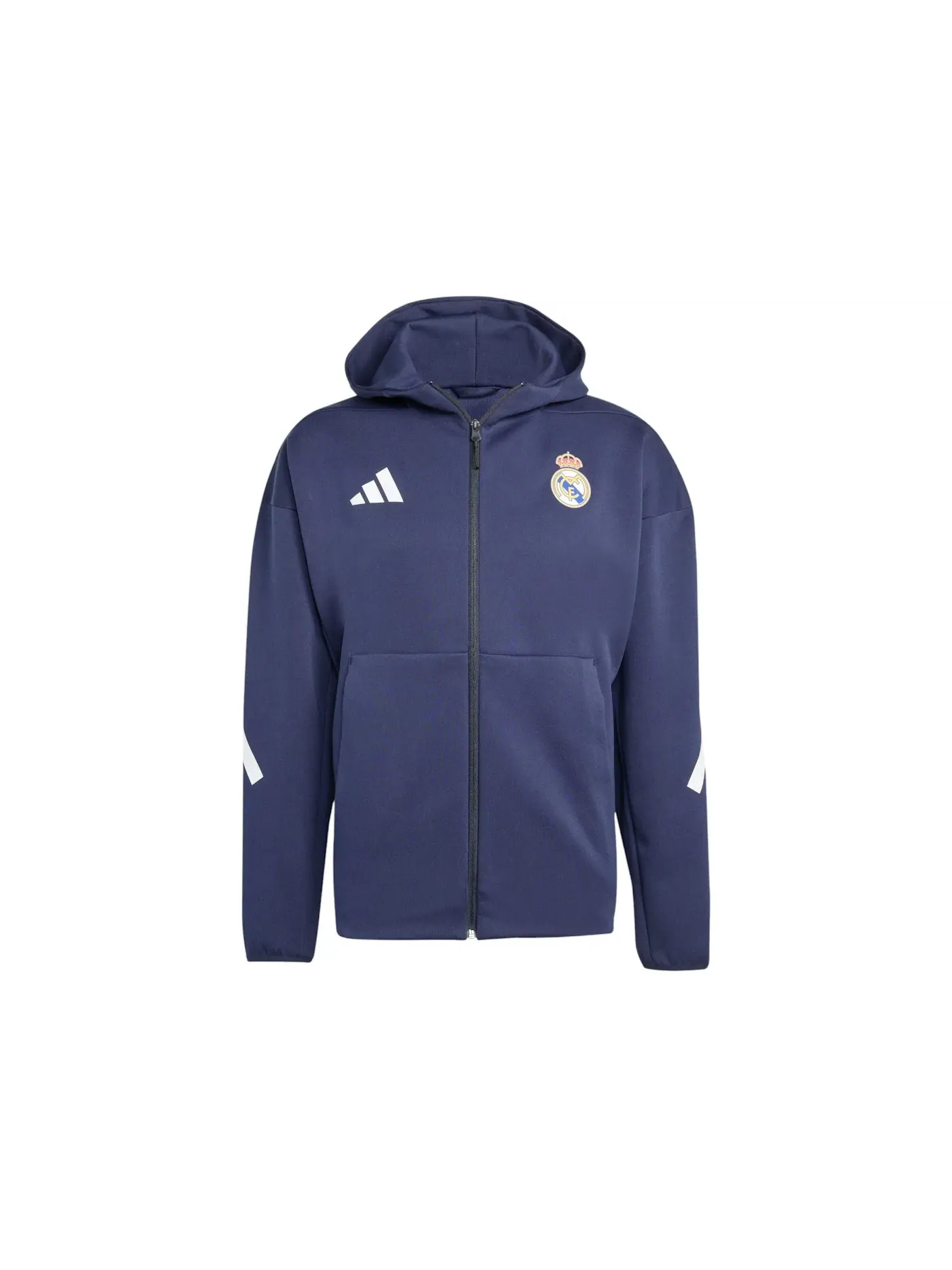 Мужская куртка Athleisure с капюшоном Real Madrid Z.N.E. Anthem Jacket Adidas, Legend Ink — изображение 1 из 1