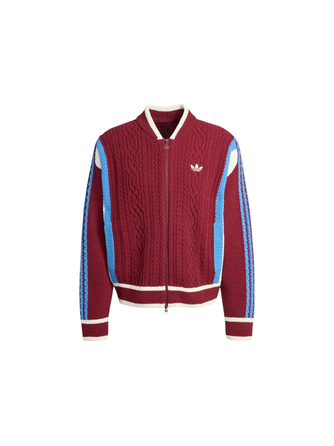 Мужской кардиган с длинным рукавом Adidas — изображение 1 из 1, красный белый синий