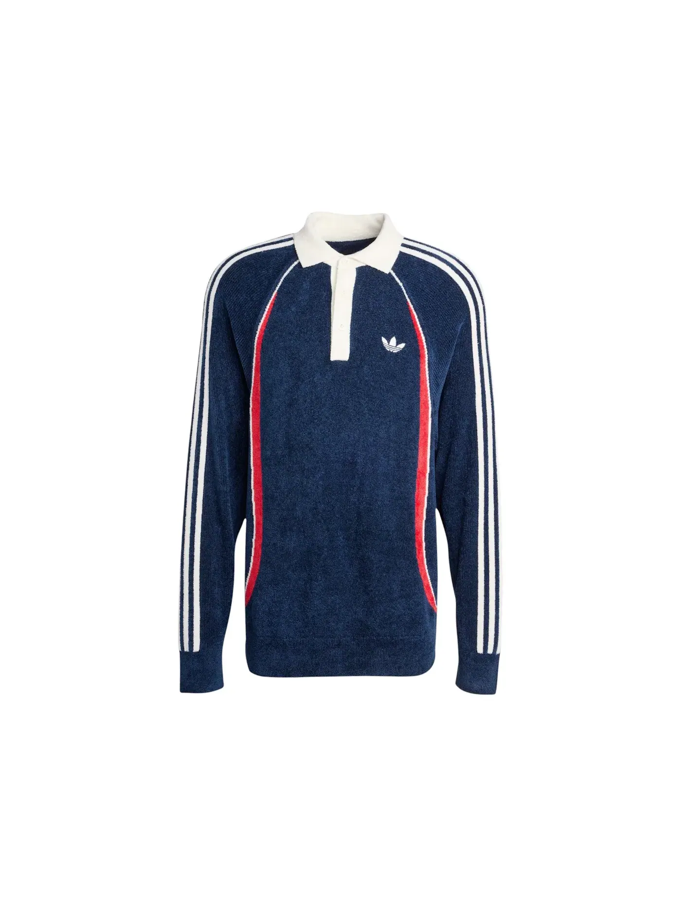 Мужское поло с коротким рукавом Adidas Retro Remix Teamgeist Polo — изображение 1 из 1, индиго белый