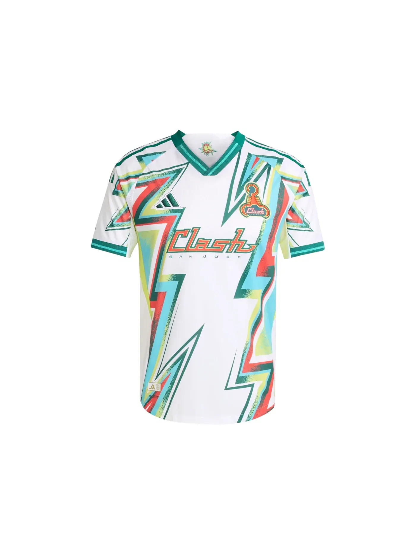 Мужская футбольная джерси San Jose Earthquakes 2025 Authentic Jersey Adidas — изображение 1 из 1, белый