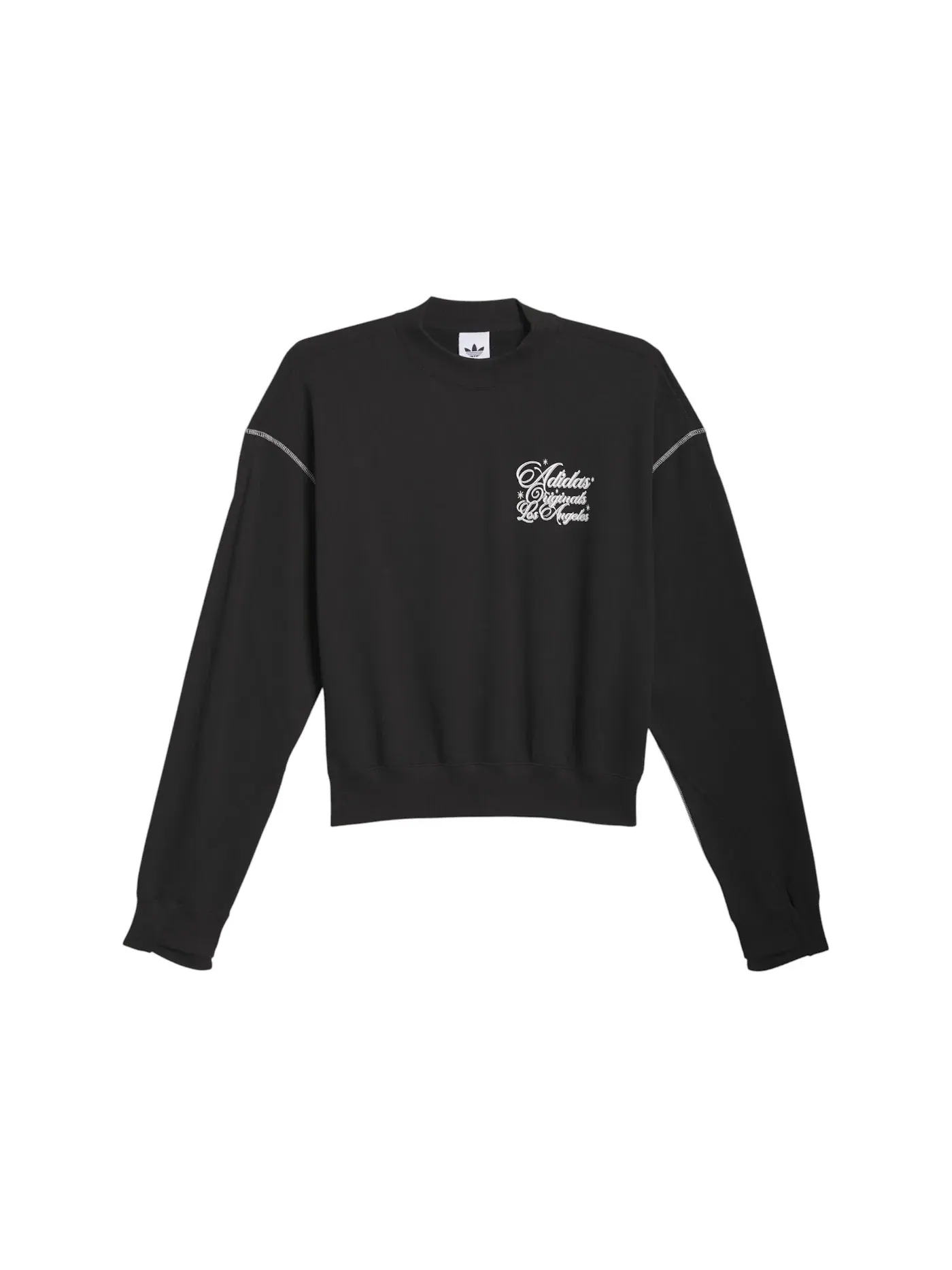 Мужской свитшот с круглым вырезом Adidas Santa Monica Crewneck — изображение 1 из 1, черный
