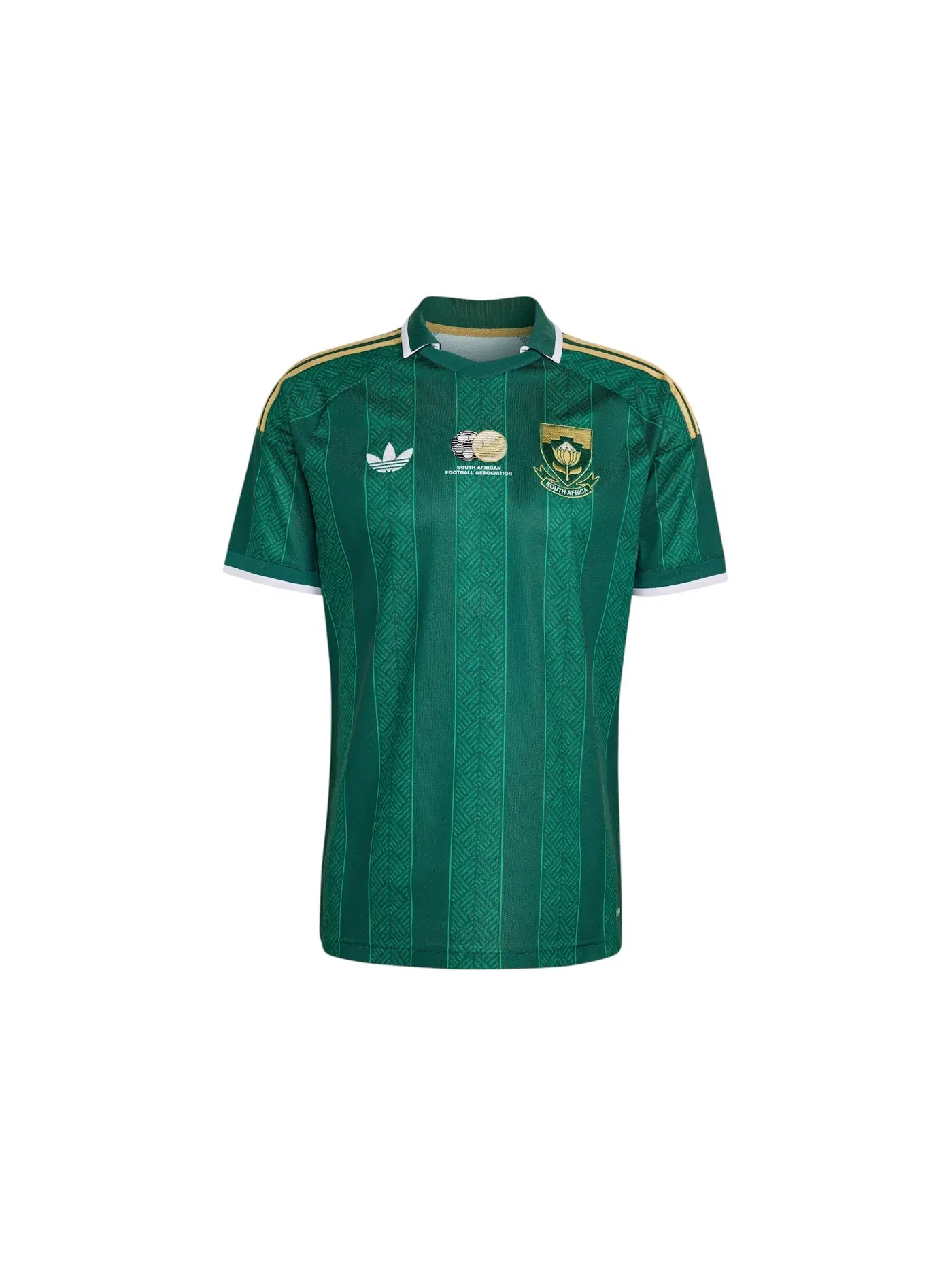 Мужская футбольная футболка с принтом Adidas South Africa 26 Away Jersey — изображение 1 из 1, темный зеленый/зеленый