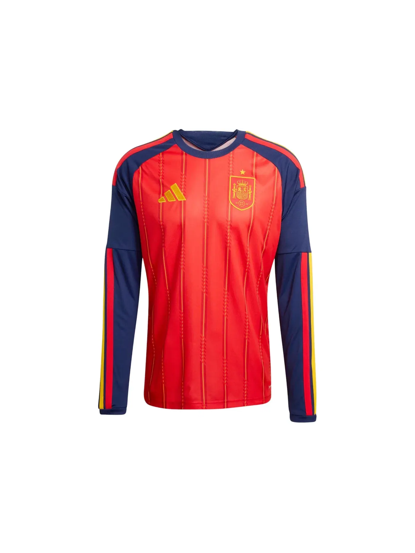 Мужская футболка с длинным рукавом с принтом Adidas Jersey — изображение 1 из 1, красный