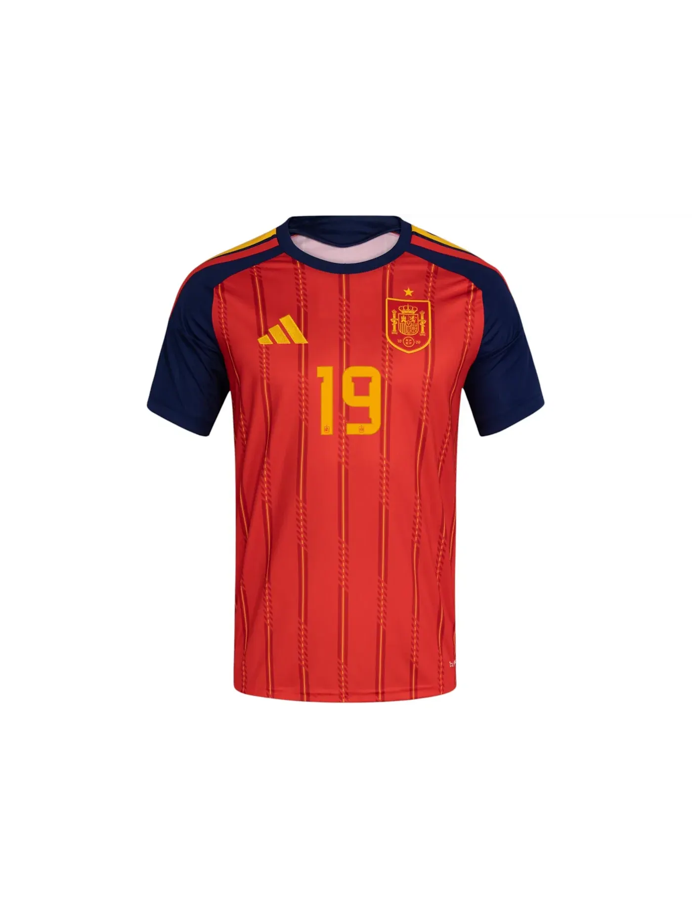 Мужская футбольная футболка с принтом Spain 26 Home Yamal Jersey Adidas — изображение 1 из 1, красный