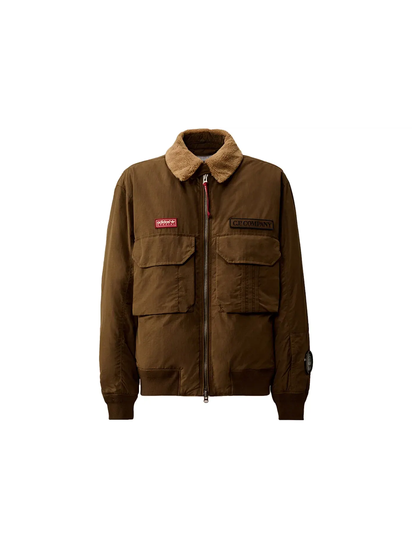 Мужская куртка из нейлона с принтом Adidas SPZL x C.P. Company Flatt Nylon Flying Jacket Adidas — изображение 1 из 1