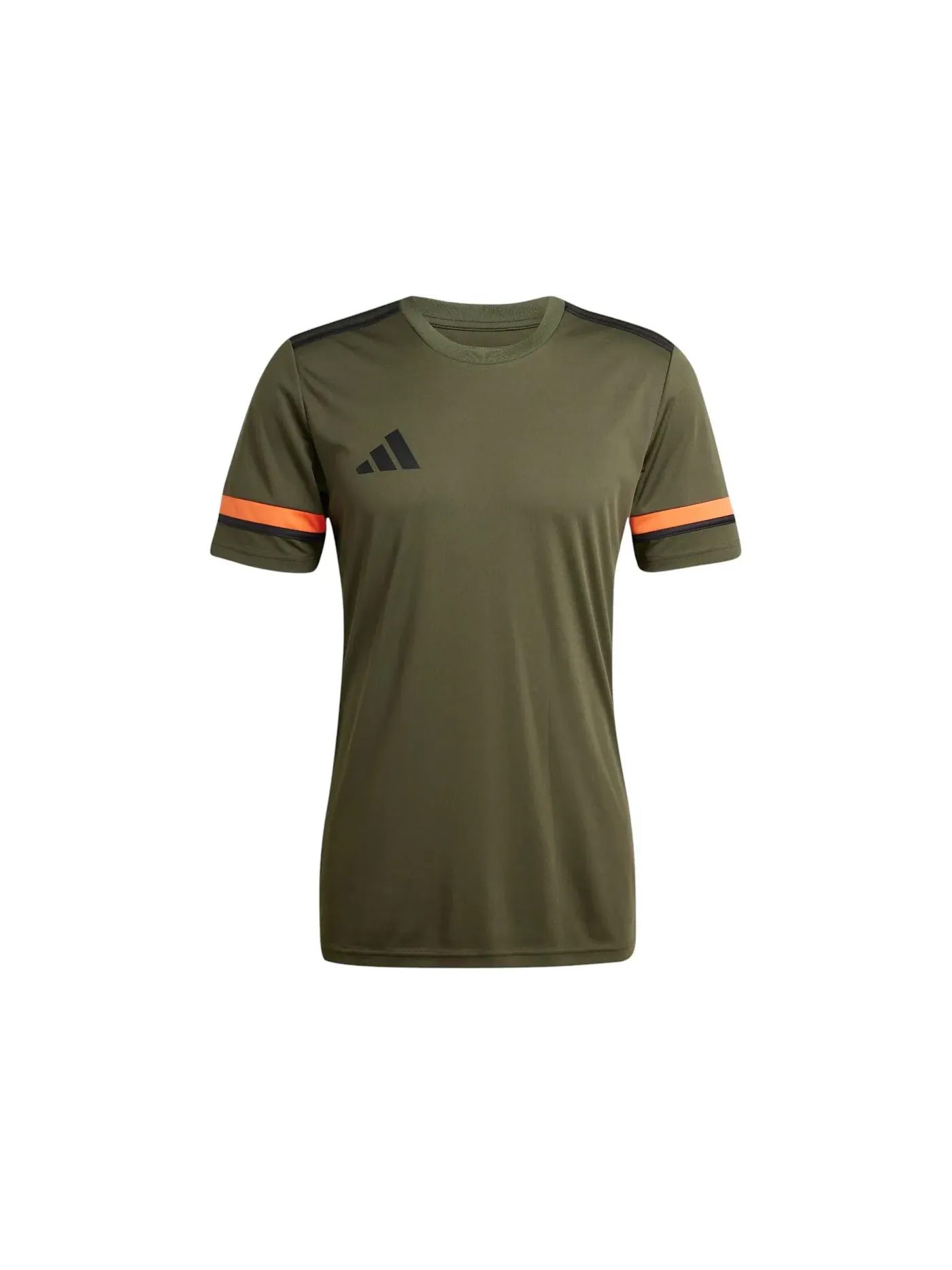 Мужская футбольная футболка с длинным рукавом Jersey Adidas — изображение 1 из 1, черный/оранжевый