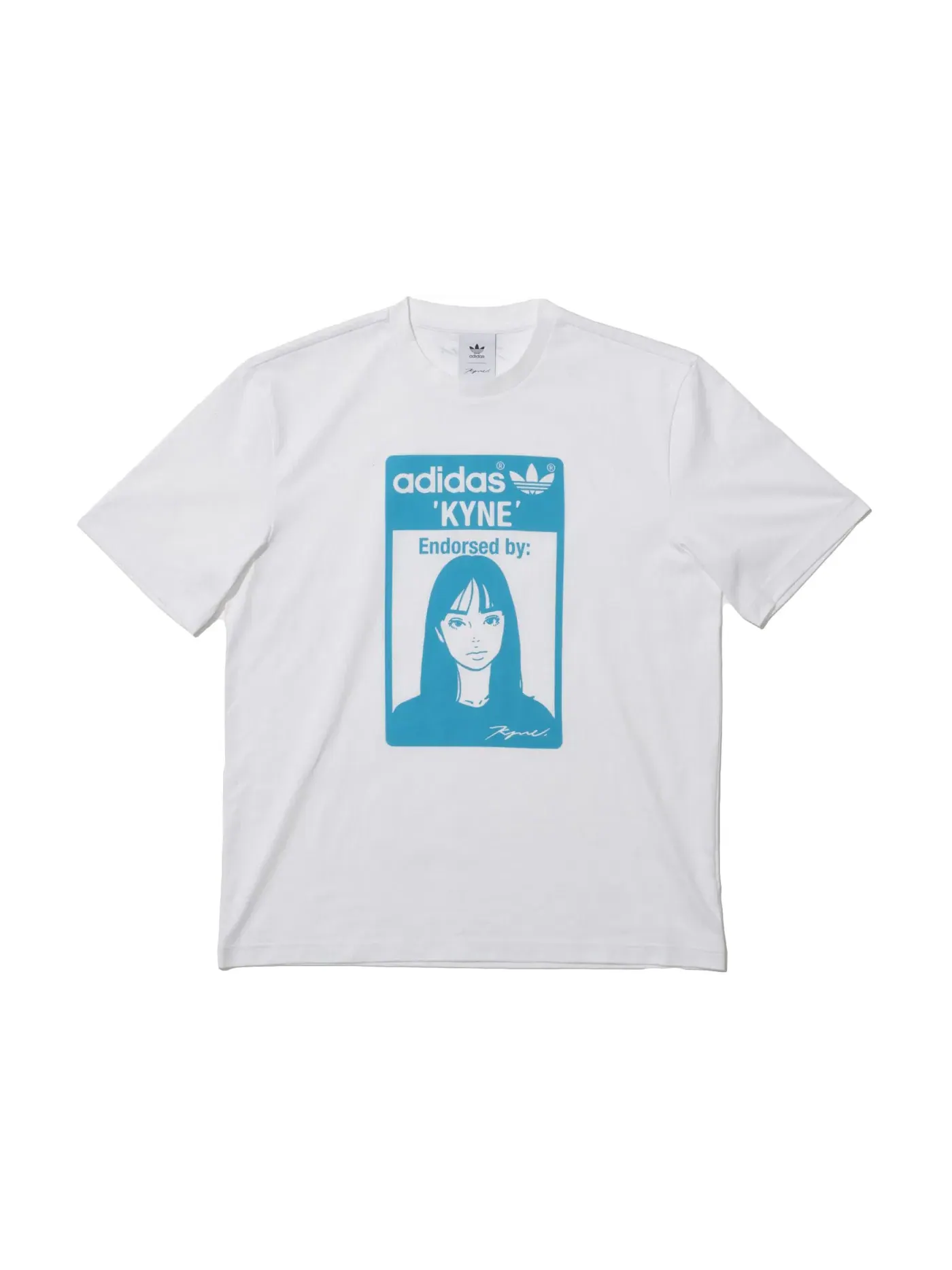 Мужская футболка с принтом Adidas Stan Smith Kyne — изображение 1 из 2, белый/синий