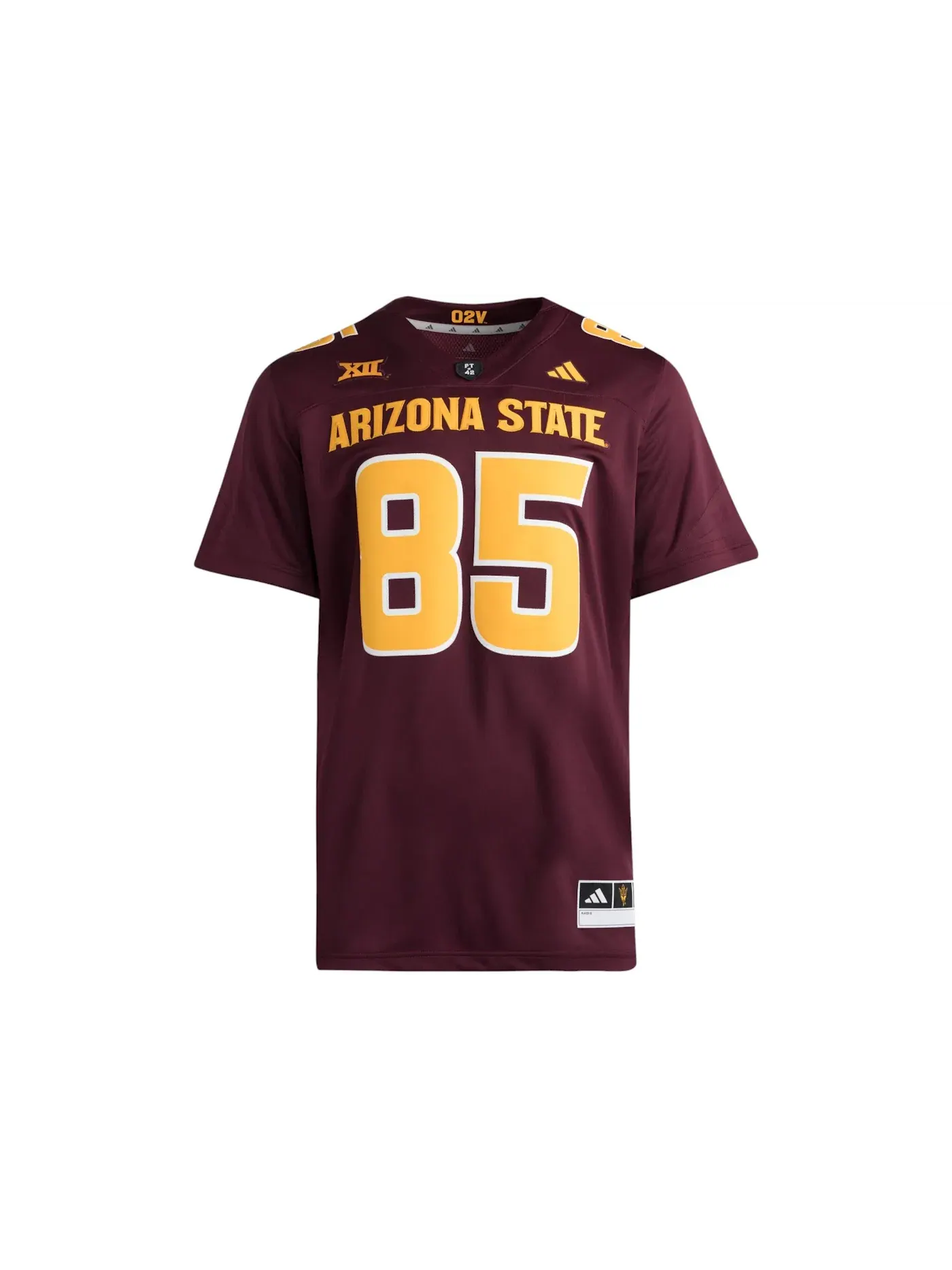 Мужская футбольная джерси с длинным рукавом Jersey Adidas, Arizona State Team Maroon — изображение 1 из 1