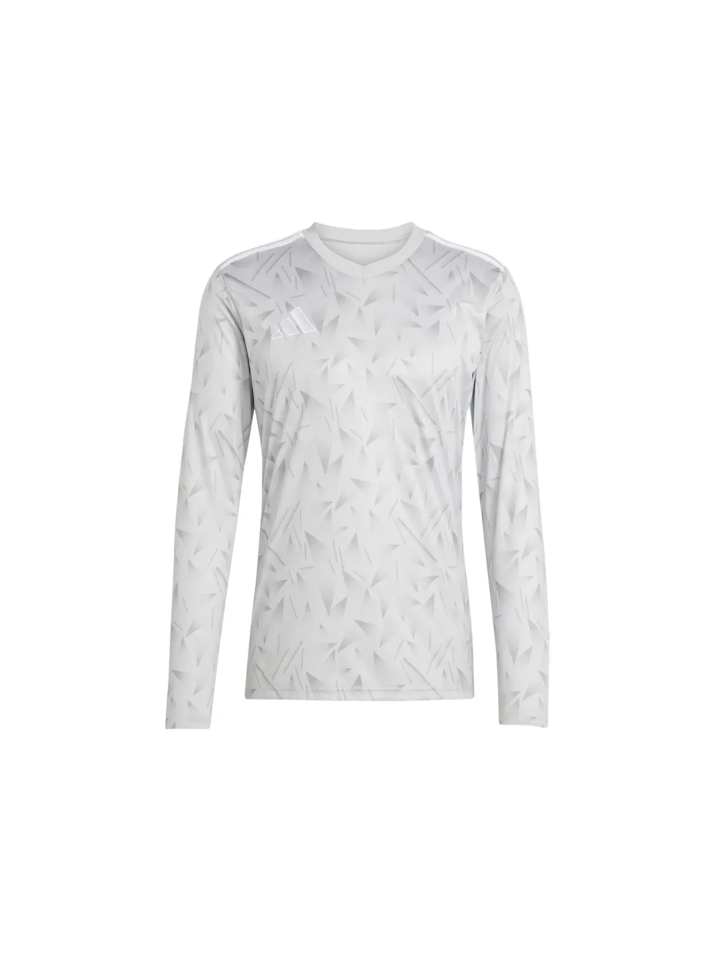 Мужская футболка с длинным рукавом Jersey Adidas — изображение 1 из 1, светлый серый белый