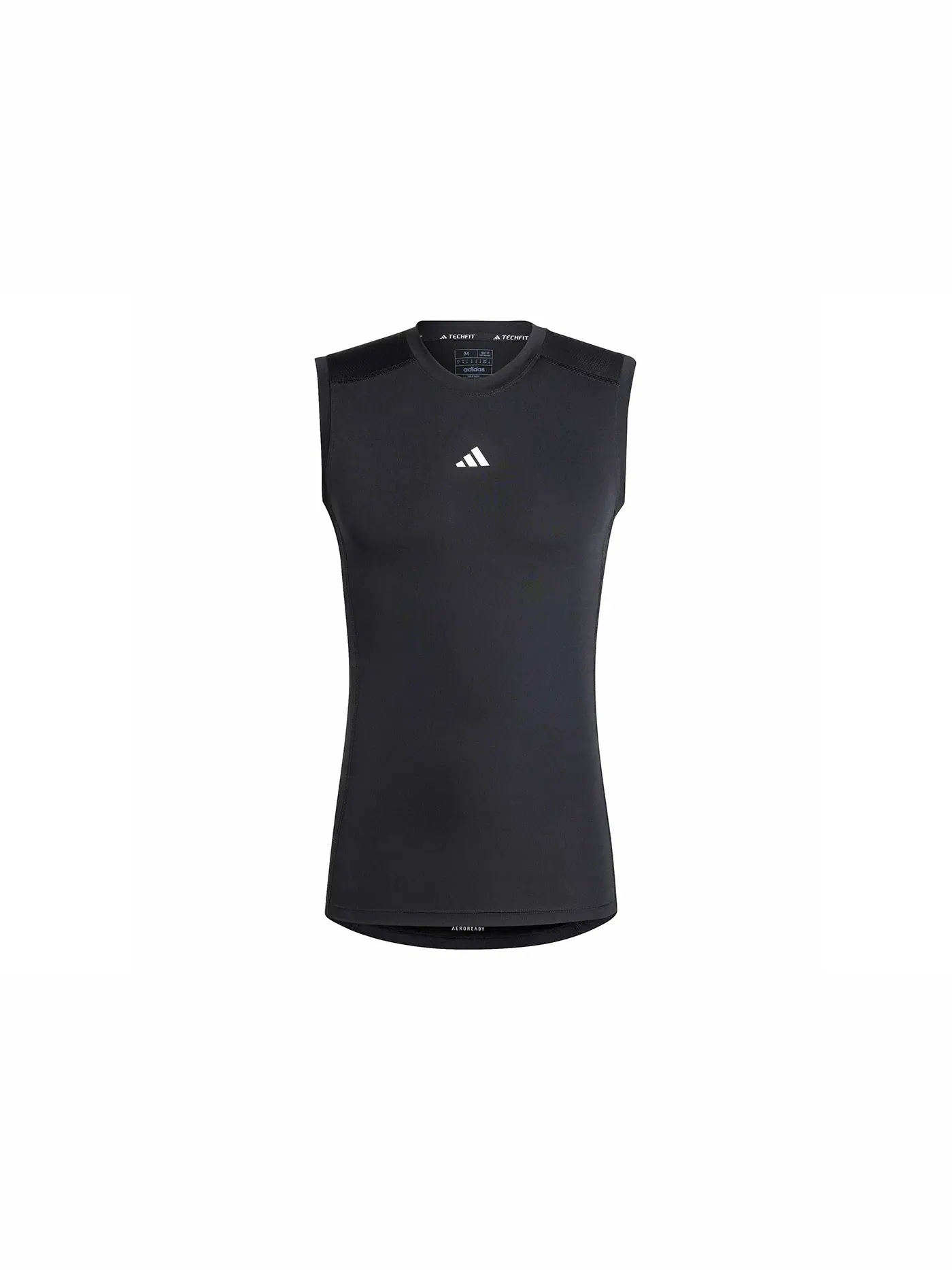 Мужская компрессионная майка Techfit Tee Adidas — изображение 1 из 1, черный