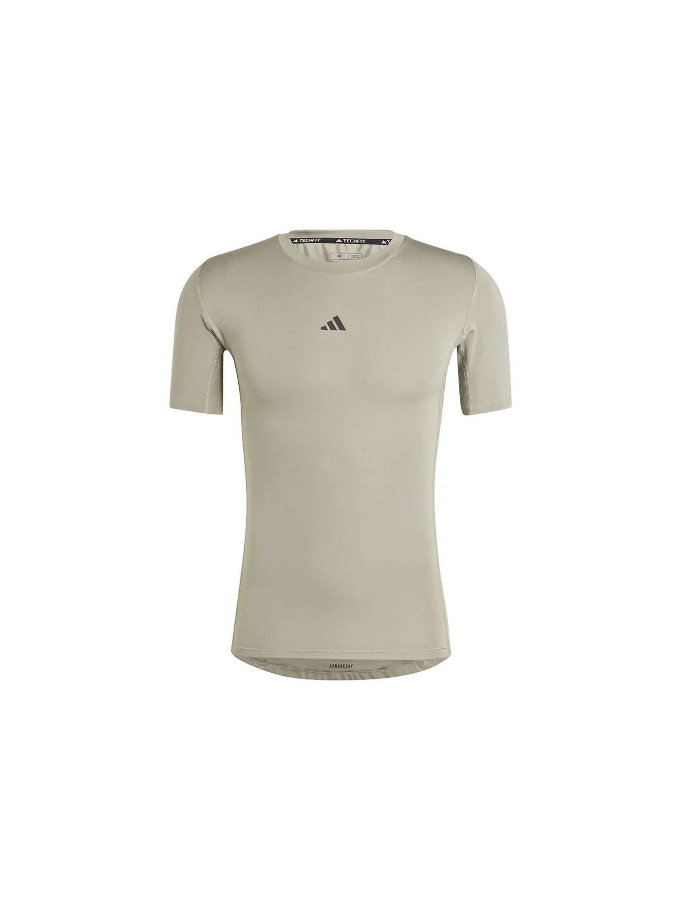 Мужская компрессионная футболка с длинным рукавом Adidas Techfit — изображение 1 из 1, серебристый