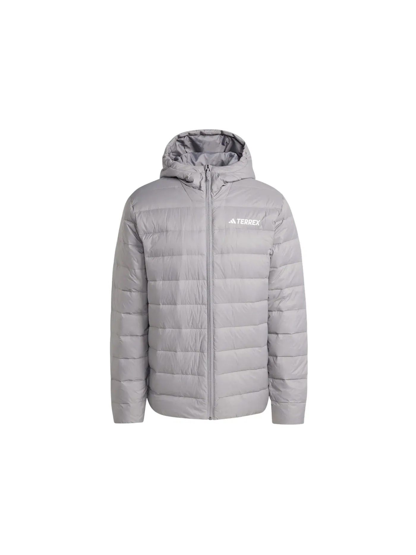 Мужская куртка с капюшоном Climawarm Light Down Adidas — изображение 1 из 1, серый
