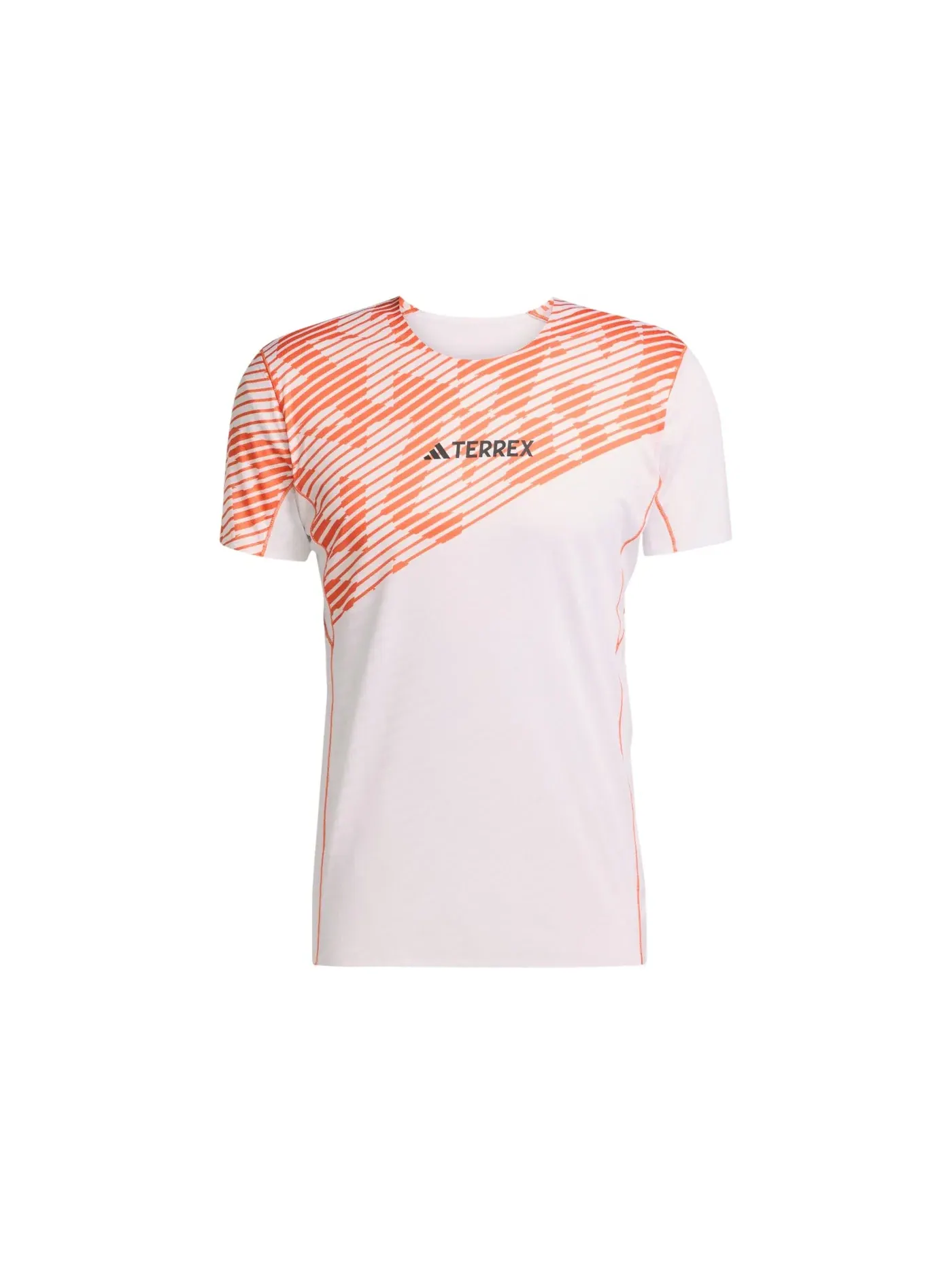 Мужская футболка с длинным рукавом Adidas Terrex Techrock Pro Tee — изображение 1 из 1, белый оранжевый