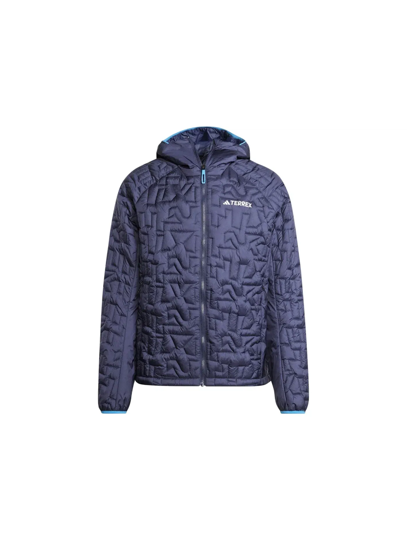 Мужская куртка с принтом Adidas Terrex Xperior Primaloft Loose Fill Insulated Hooded Jacket — изображение 1 из 1, темно-синий