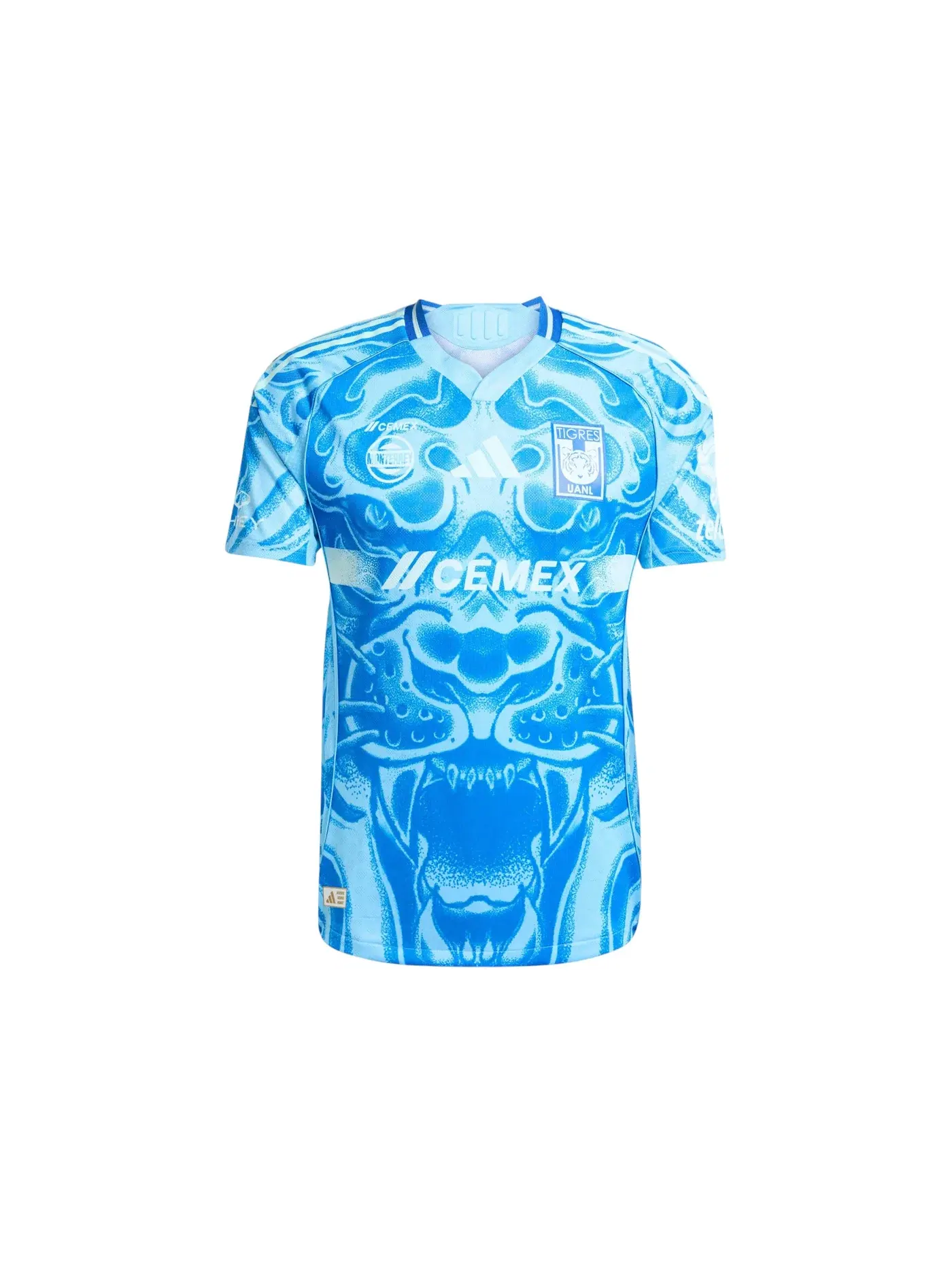 Мужская футбольная джерси Tigres Uanl 25/26 Away Authentic Jersey Adidas — изображение 1 из 1, синий голубой