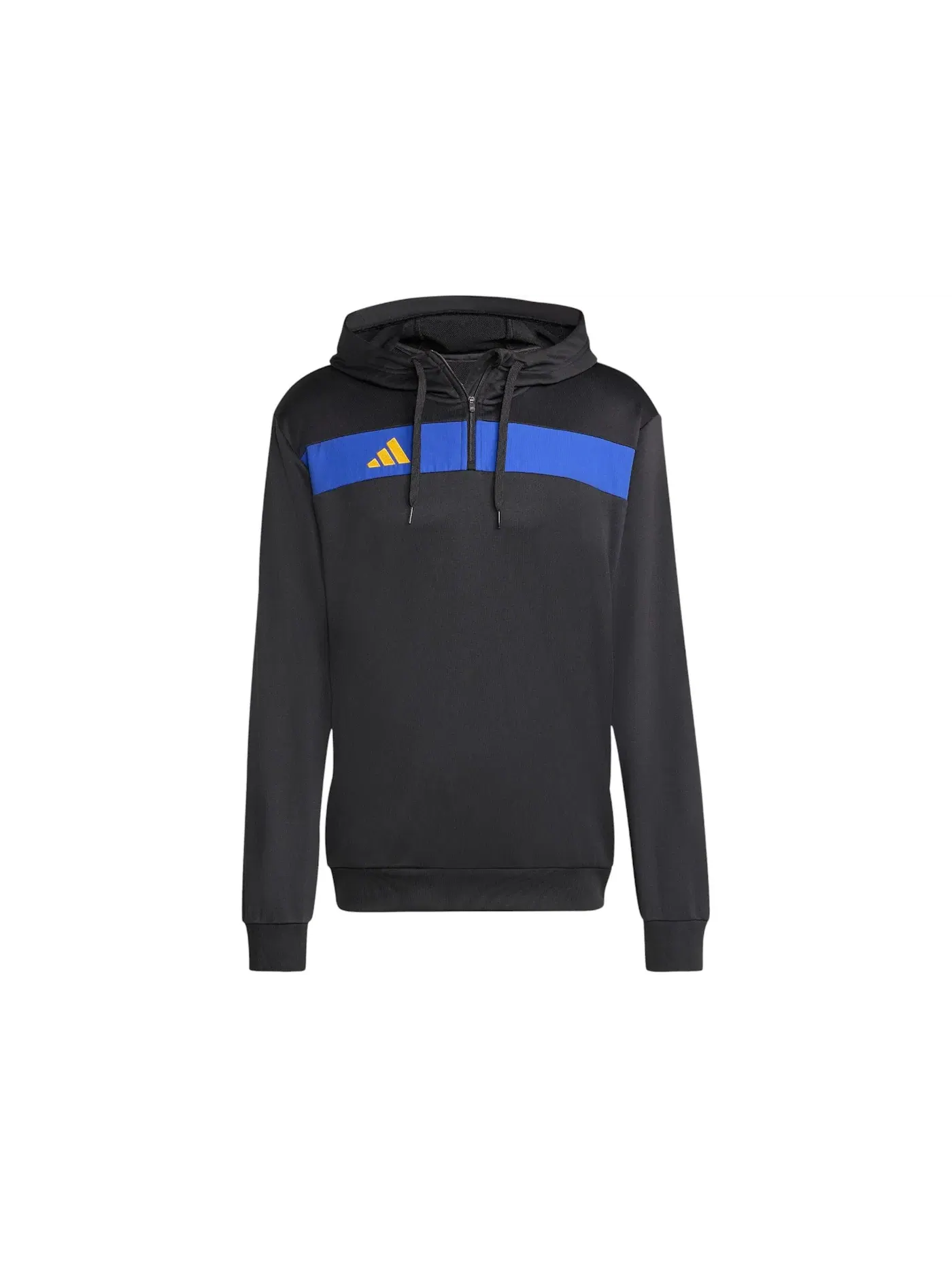 Мужская худи с длинным рукавом Adidas — изображение 1 из 1, черный синий желтый