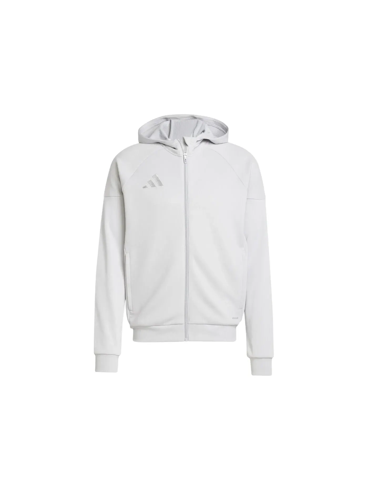 Мужская худи на молнии Tiro 25 Full-Zip Hoodie Adidas — изображение 1 из 1, светлый серый