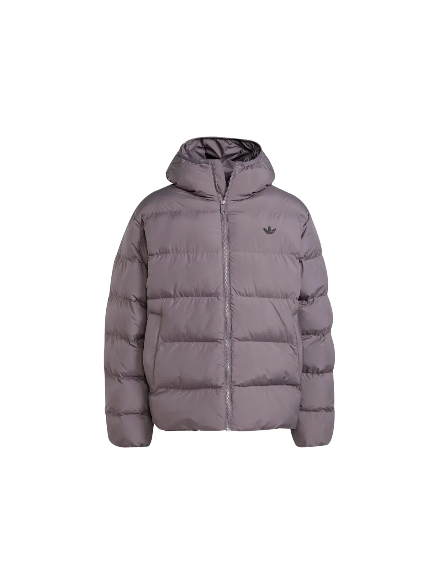 Мужская куртка-пуховик с капюшоном Tonal Hooded Puffer Jacket Adidas — изображение 1 из 1, серый