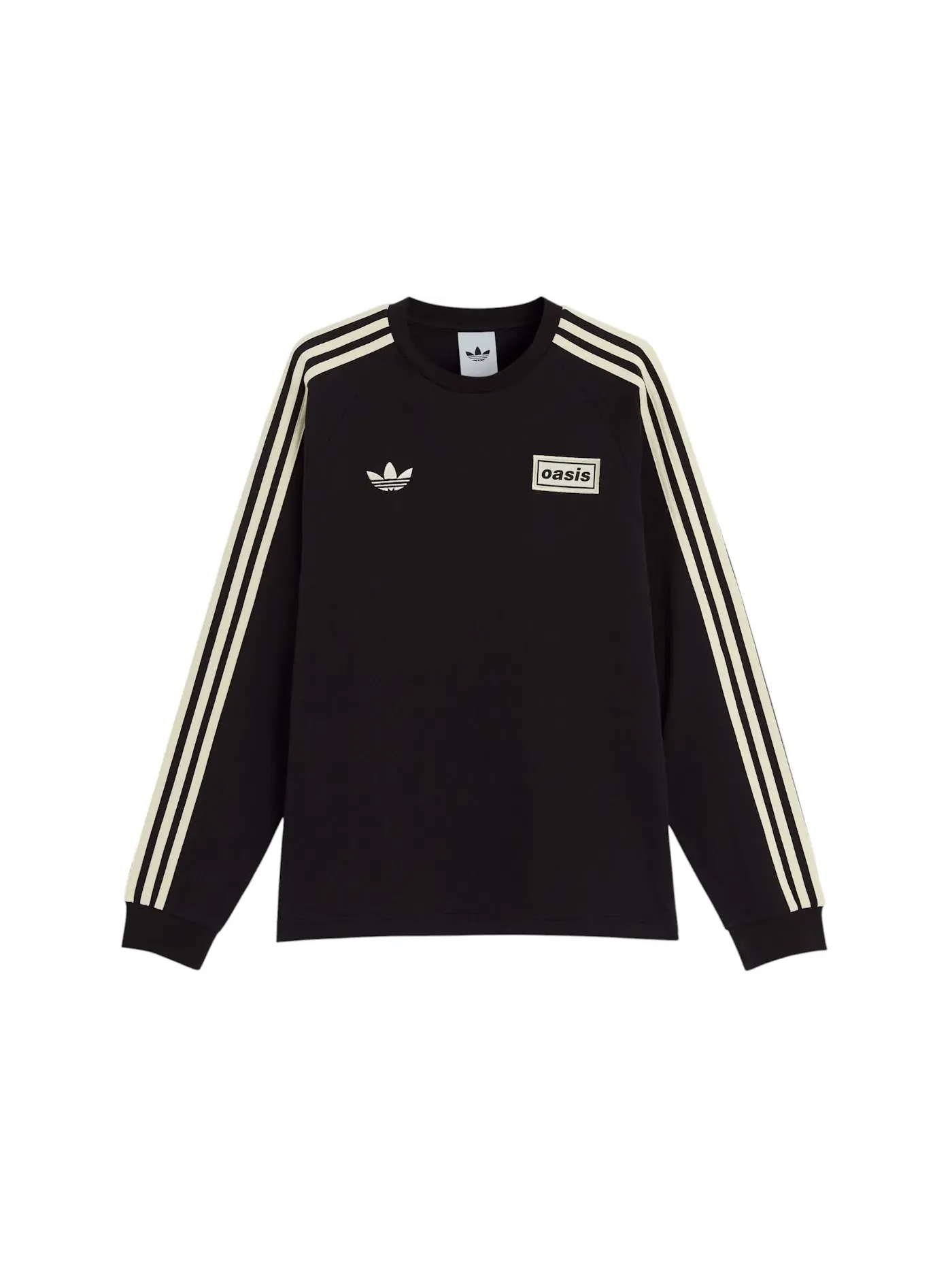 Мужская футболка с длинным рукавом Adidas Tour 3-Stripes Longsleeve Tee — изображение 1 из 1, черный